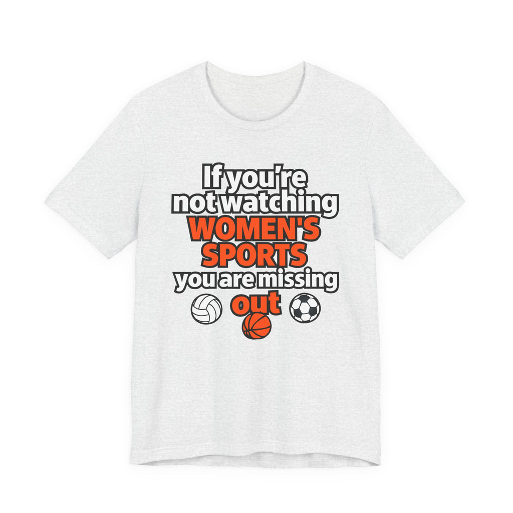 Women’s Sports Awareness Tee, Sports Advocate Shirt