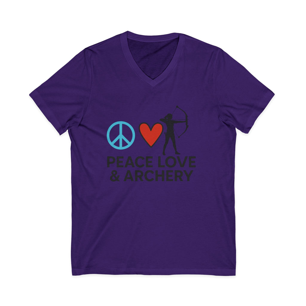 Peace Love & Archery V-Neck Tee