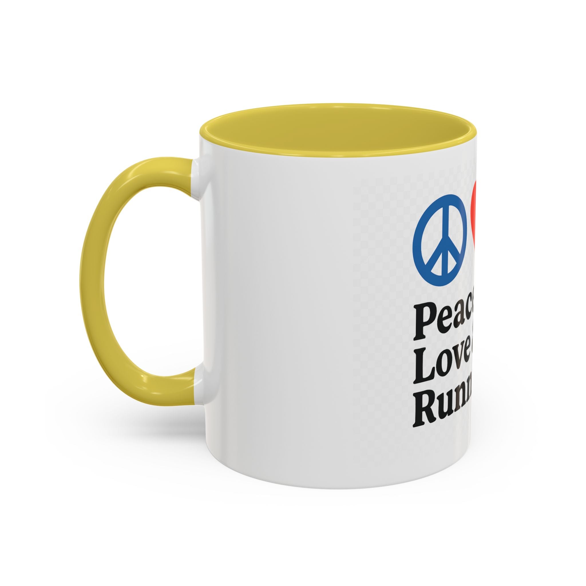 Peace Love & Running Motivational Mug