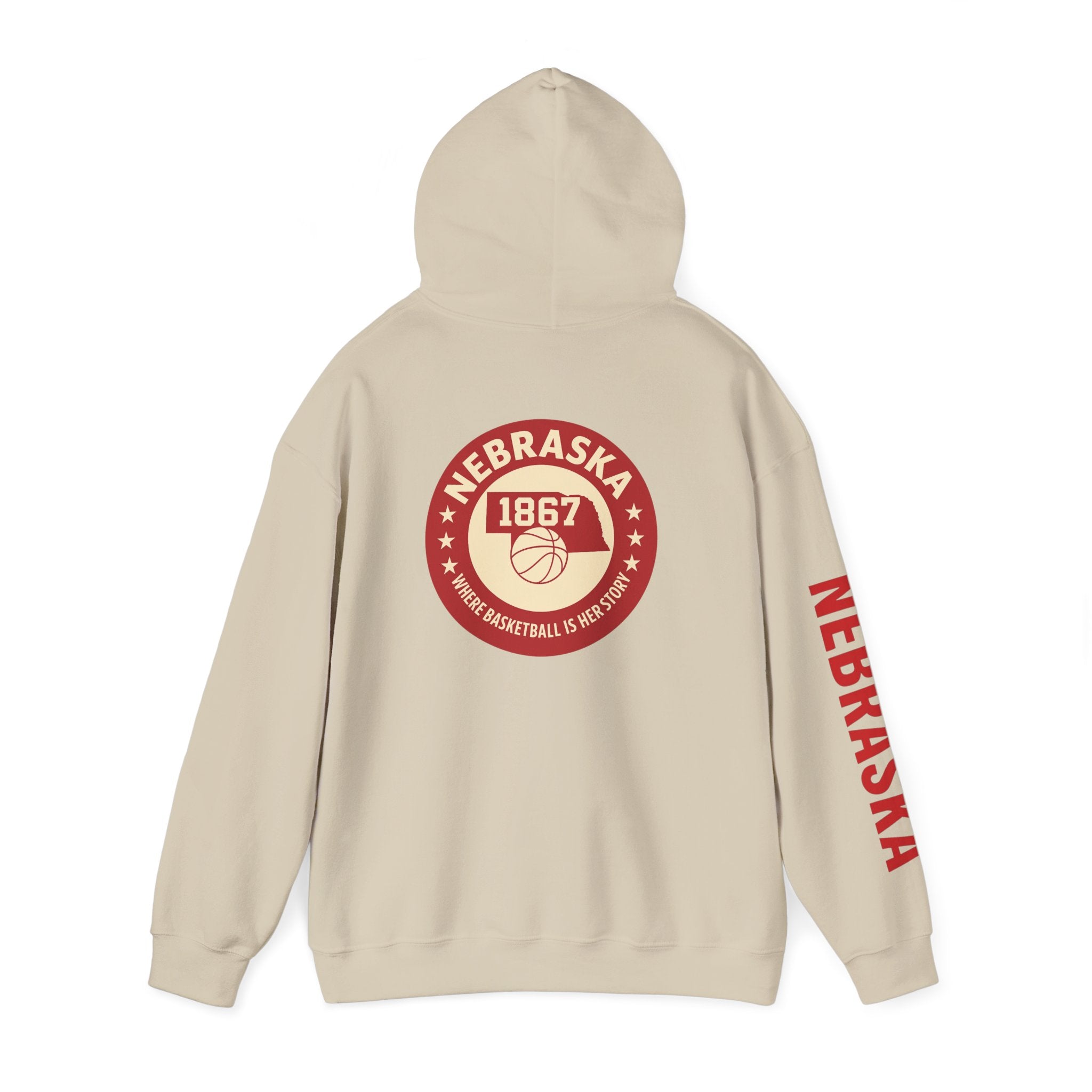 Nebraska 1867 Basketball Hoodie — Retro College Team Pullover