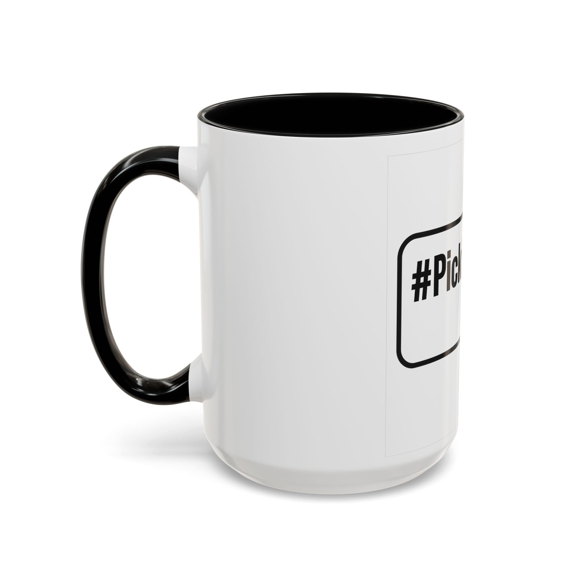 #Pickleball Accent Coffee Mug — Pickleball Paddle & Ball Design (11/15 oz)