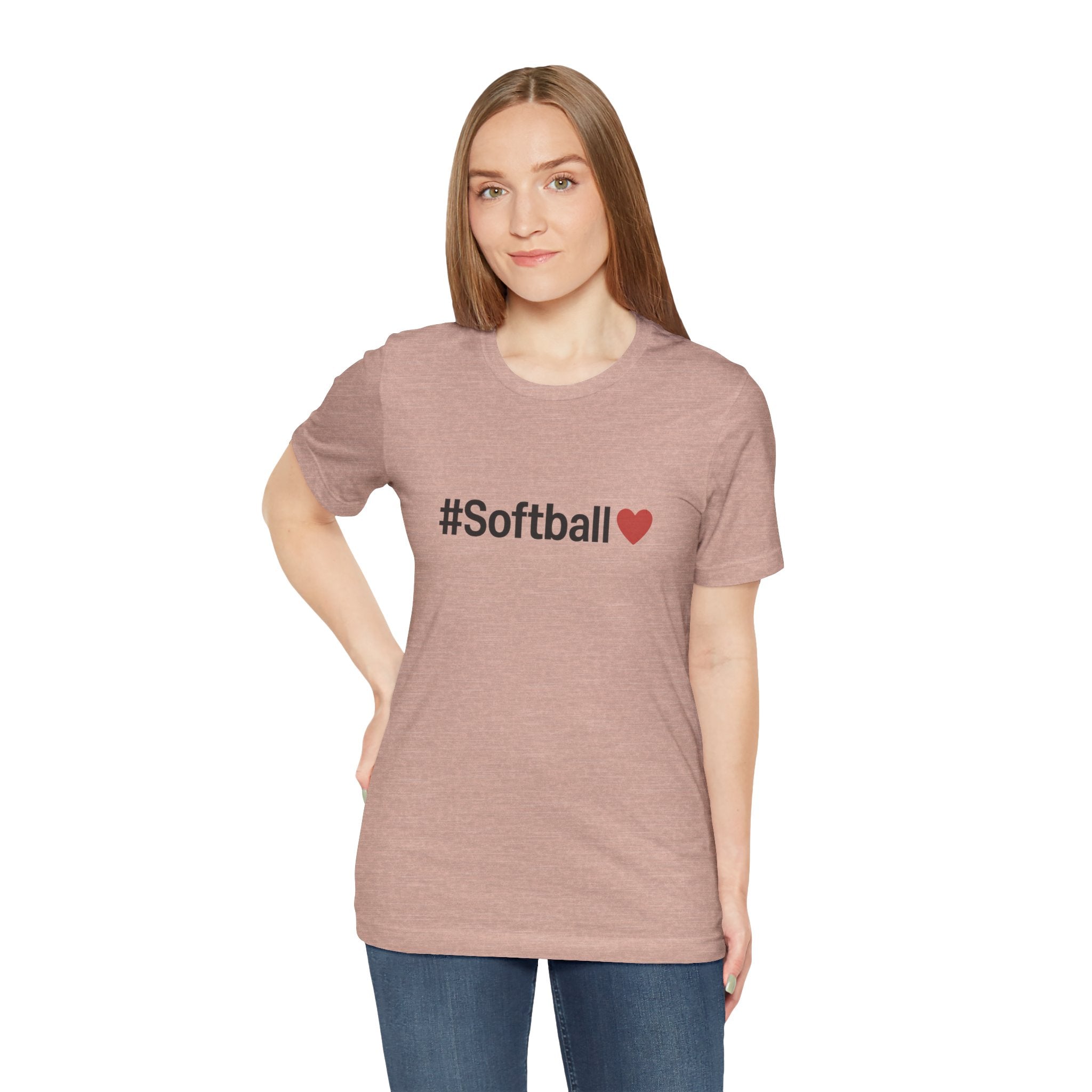 Softball Love Tee - Unisex Jersey Short Sleeve Shirt