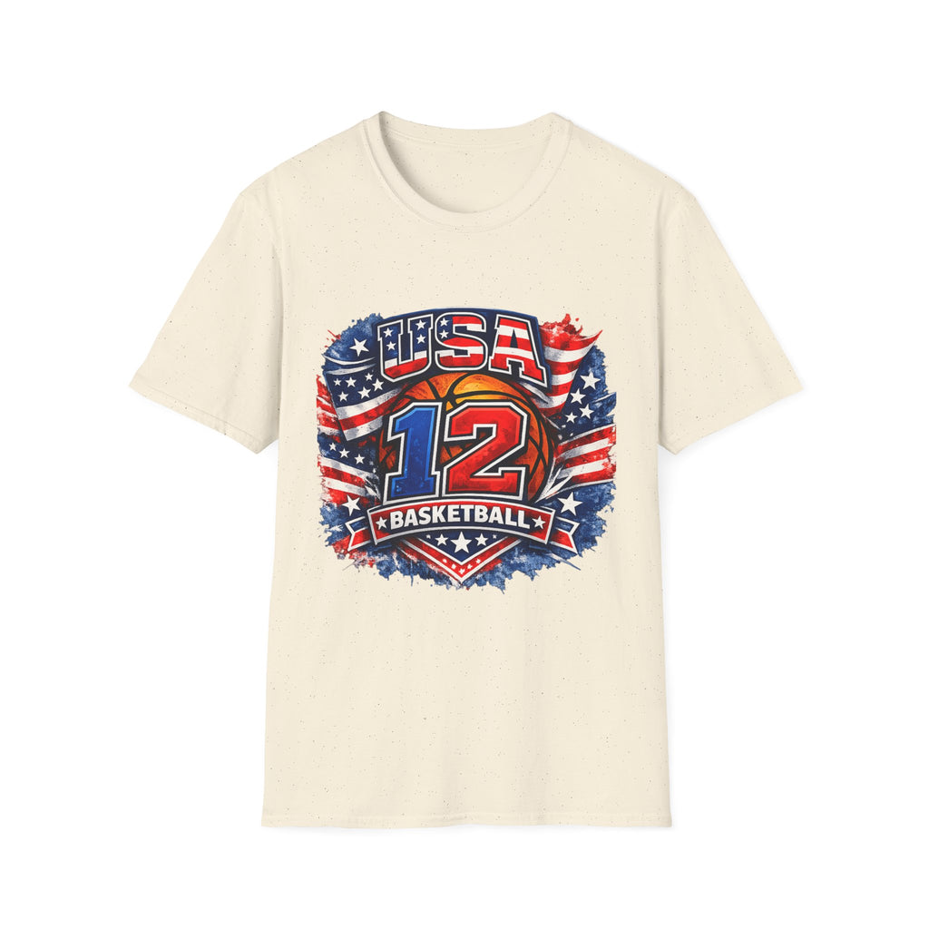 USA Basketball Number 12 Patriotic T-Shirt