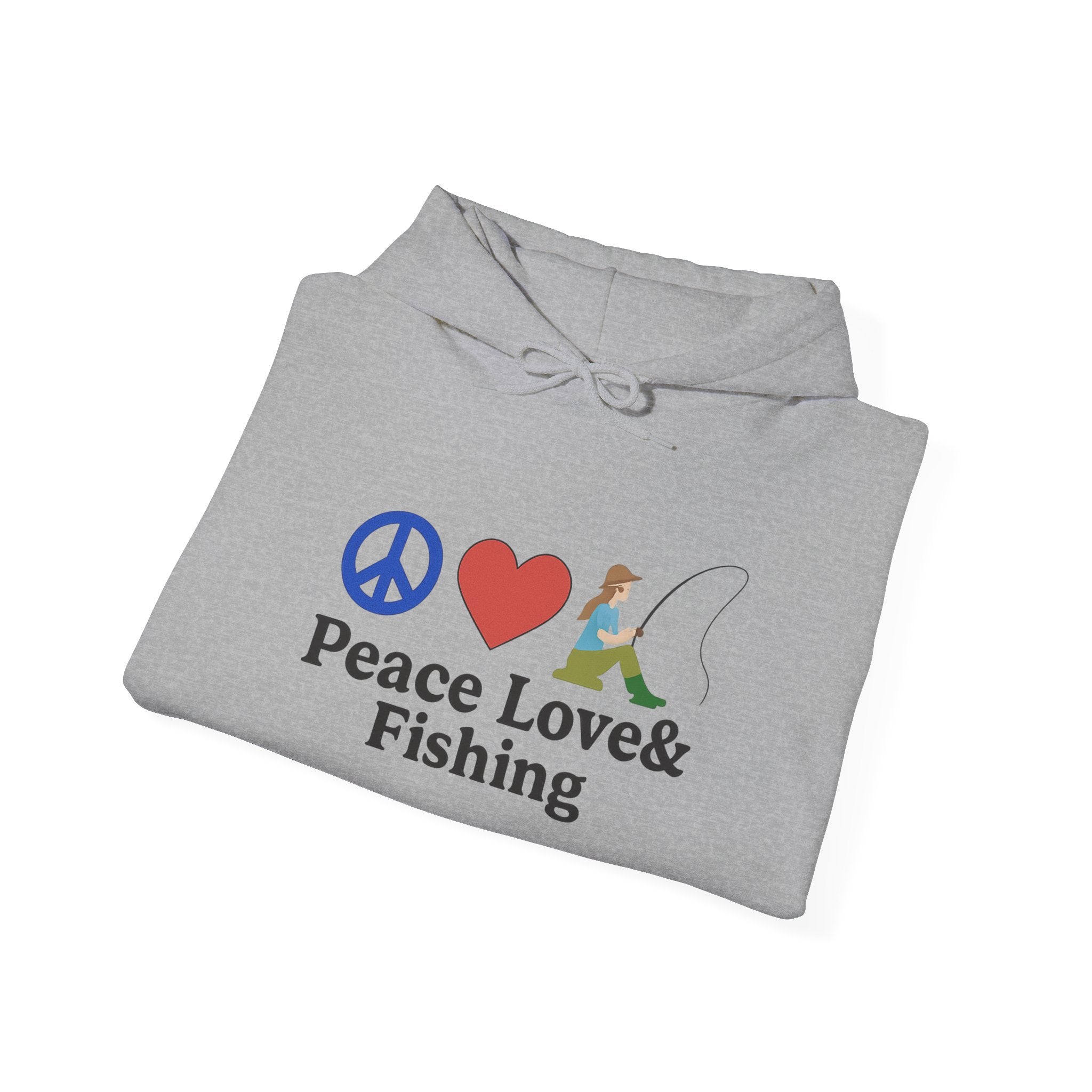 Peace Love & Fishing Hoodie