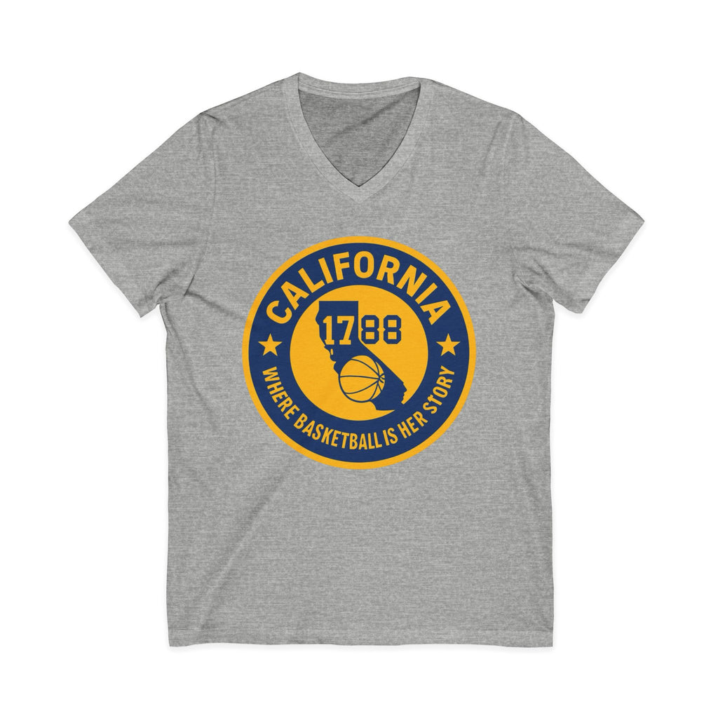 California Basketball V-Neck Tee - Celebrate Your Love for the Game!