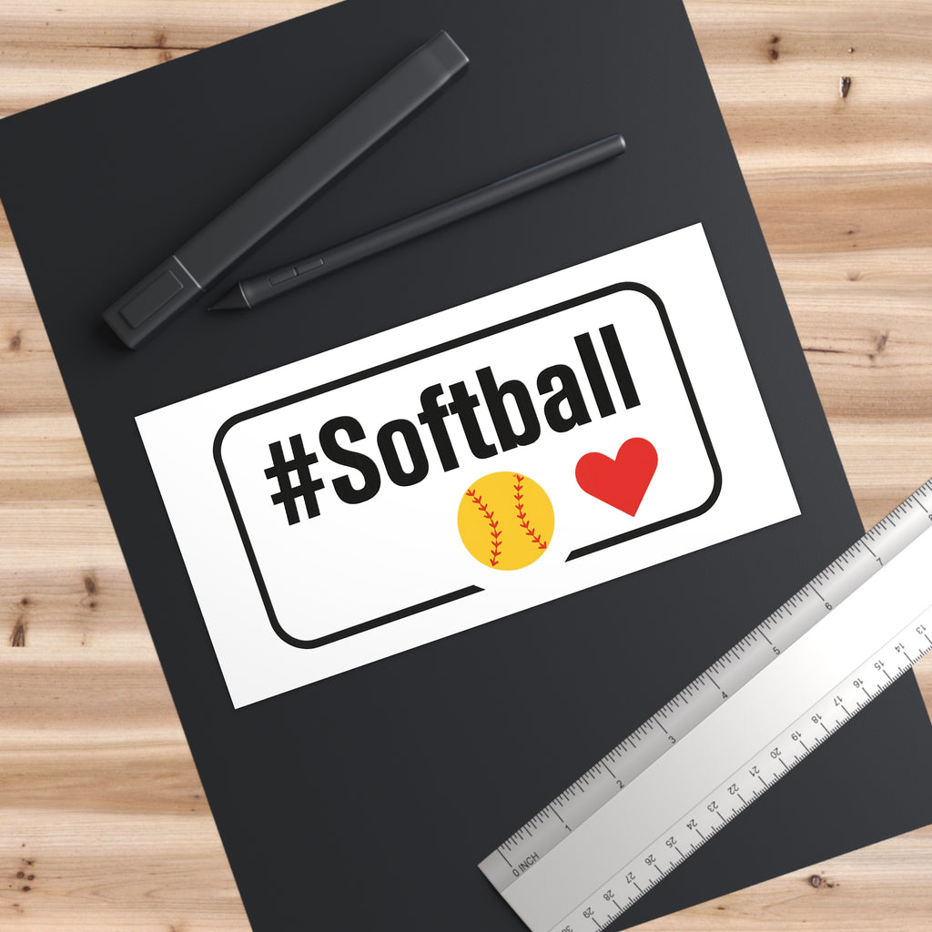 Softball Passion Bumper Stickers - Express Your Love for the Game!