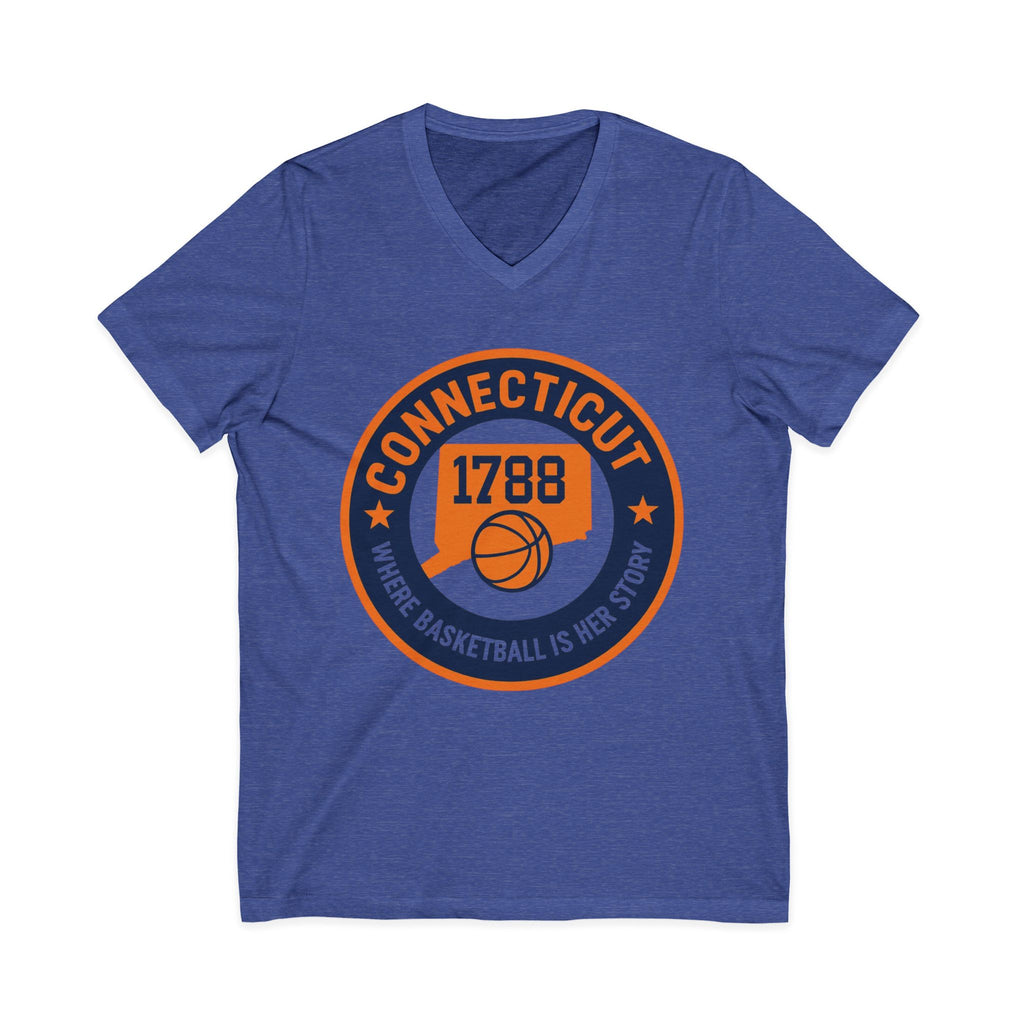 Connecticut Basketball V-Neck Tee - Celebrate Your Love for the Game!