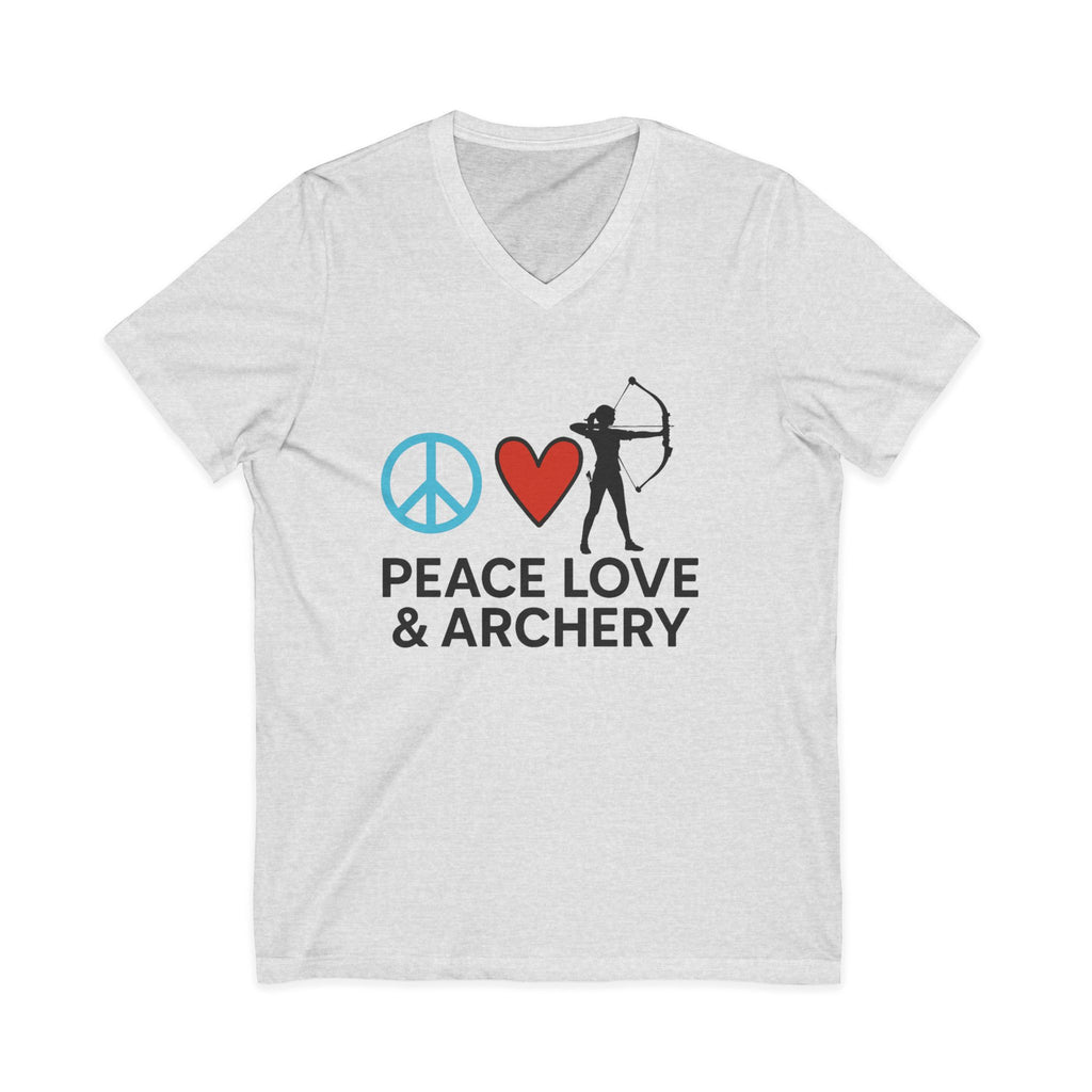 Peace Love & Archery V-Neck Tee