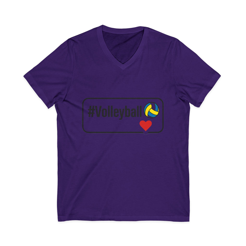 Unisex Volleyball V-Neck Tee - Love for the Game