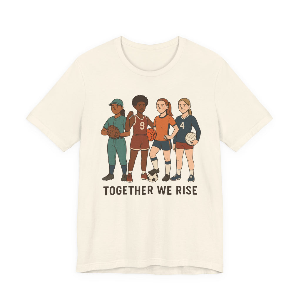 Empowering Together We Rise Tee | Unisex Jersey Short Sleeve T-Shirt