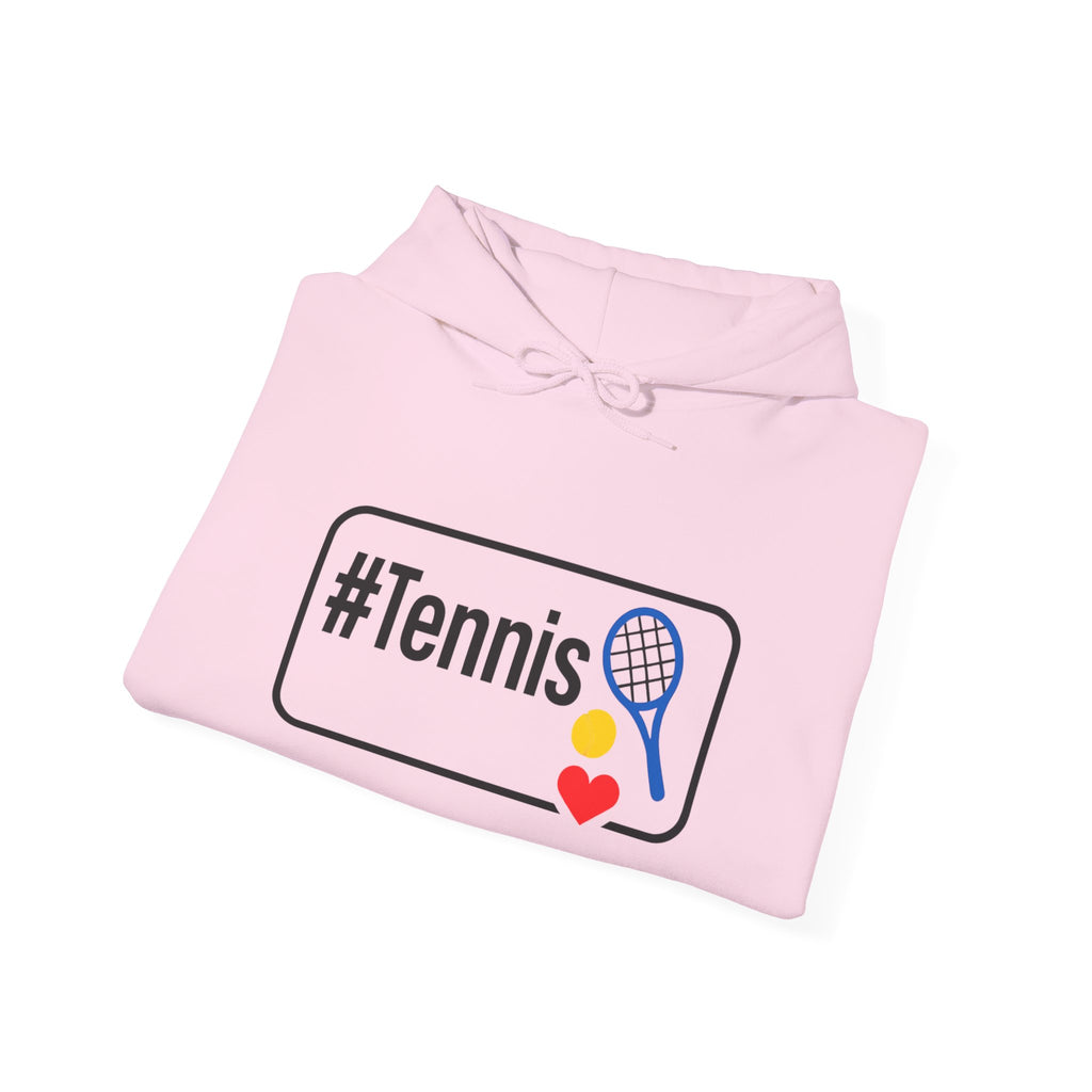 Tennis Lover's Hoodie with #Tennis Design
