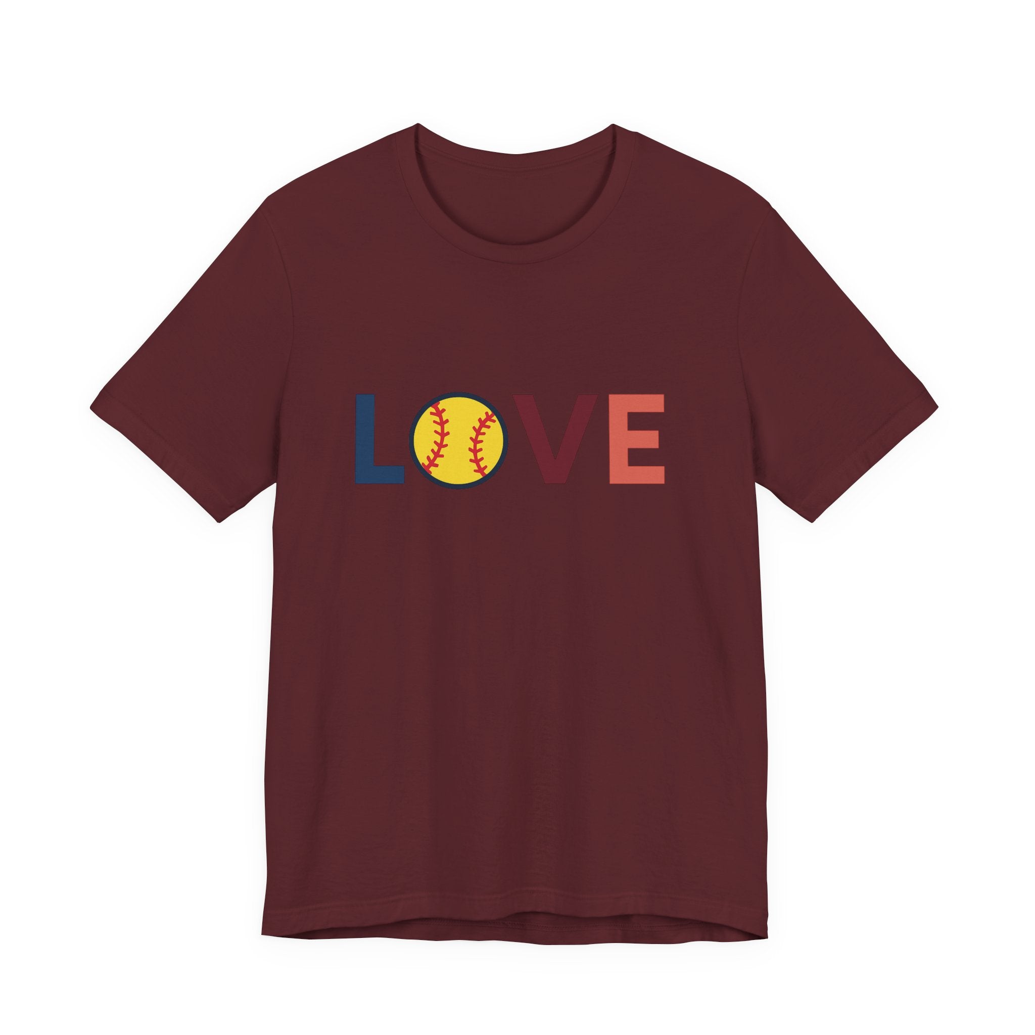 Softball Love Tee, Unisex T-Shirt, Gift for Sports Lovers