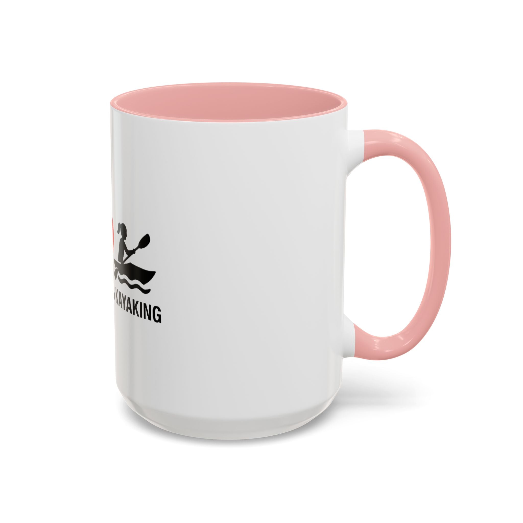 Peace Love & Kayaking Accent Coffee Mug — Kayaker Gift, 11/15oz