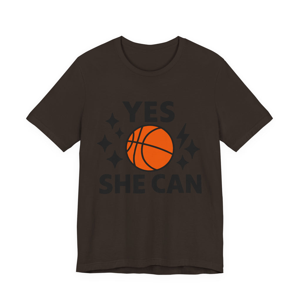 Yes, She Can Basketball Unisex Tee