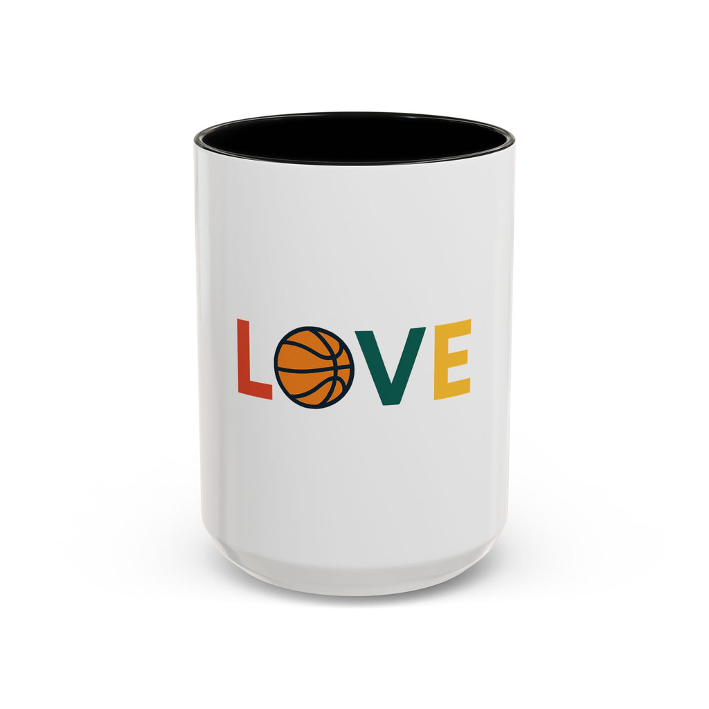 Basketball Love Accent Coffee Mug