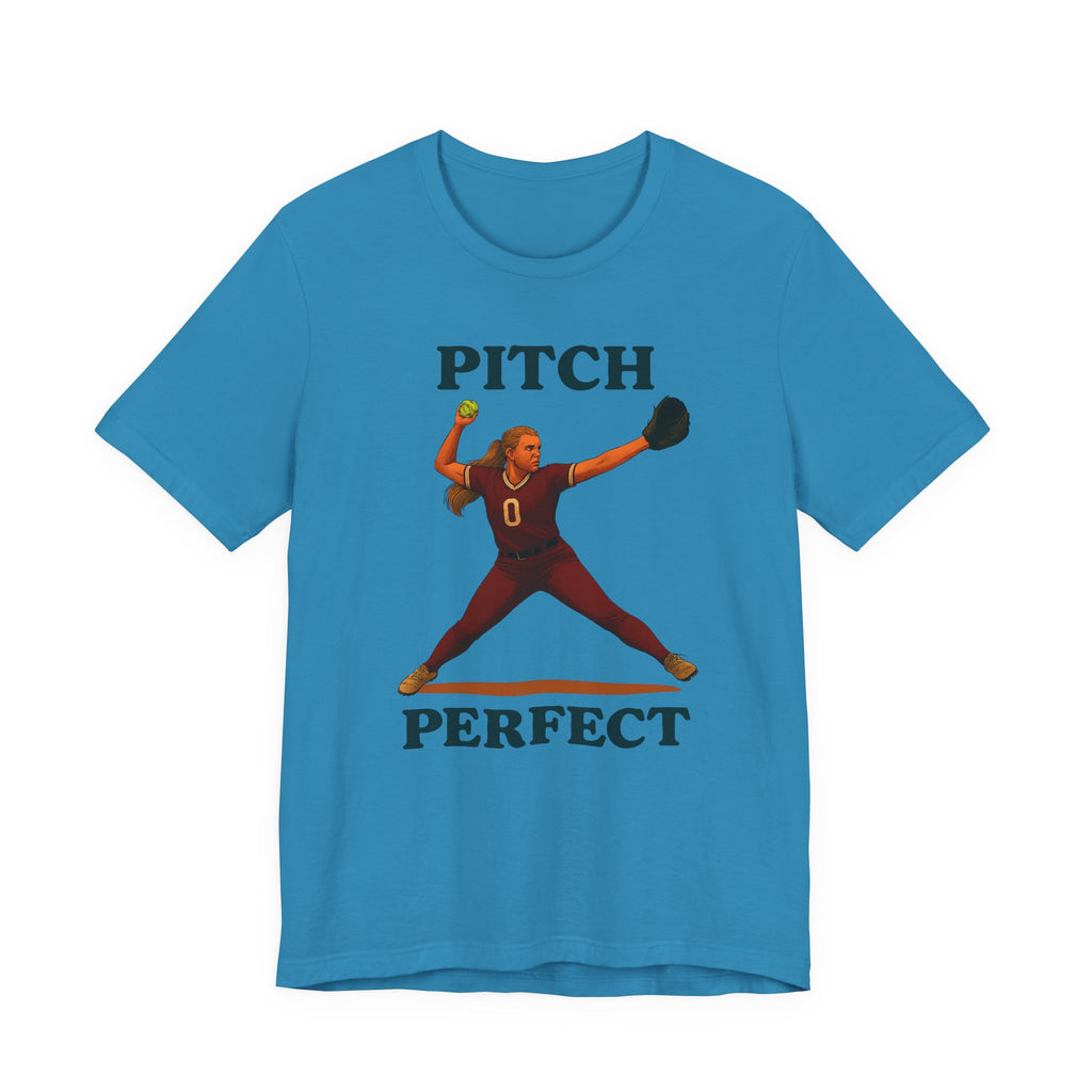 Pitch Perfect Softball Tee, Unisex Jersey T-Shirt