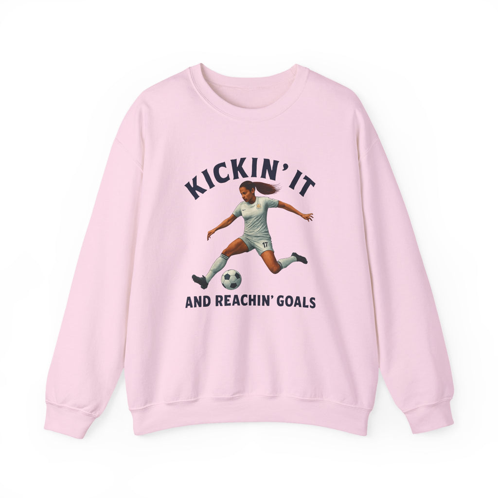 Kickin' It Crewneck Sweatshirt - Athletic Unisex Pullover