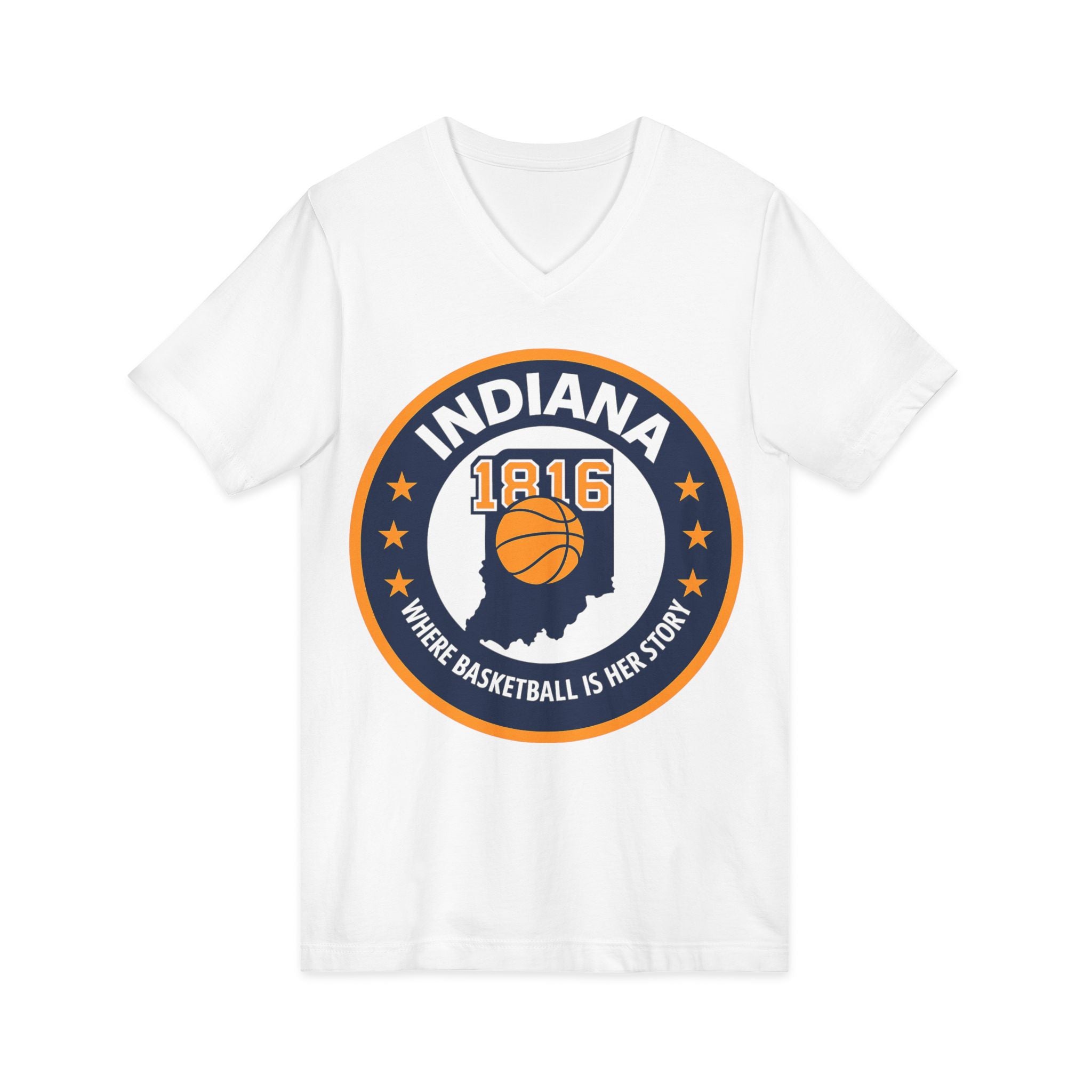 Indiana Basketball V-Neck Tee - Celebrate Your Love for the Game!