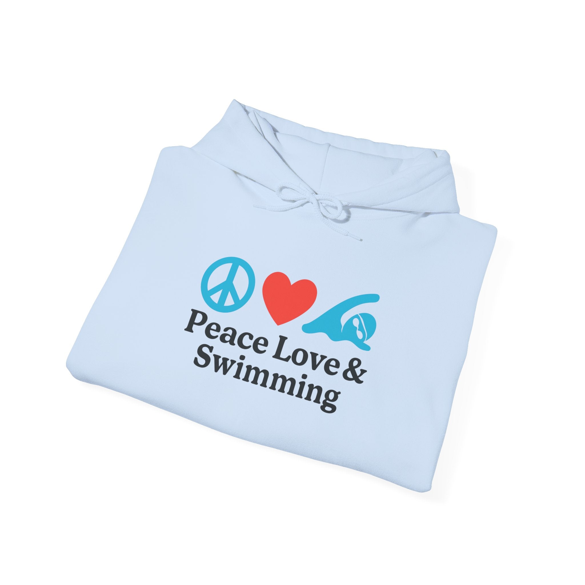 Peace Love & Swimming Hoodie