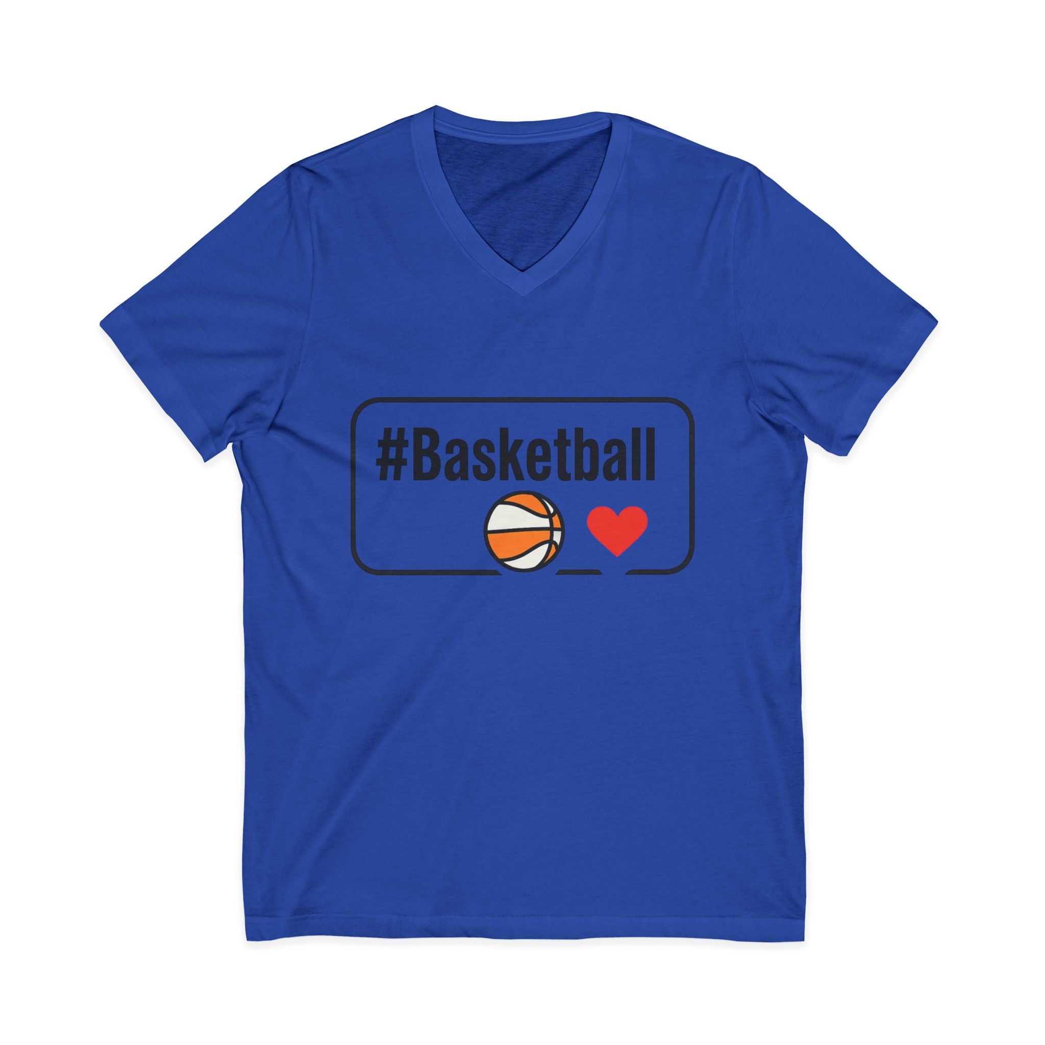 Basketball Love V-Neck Tee