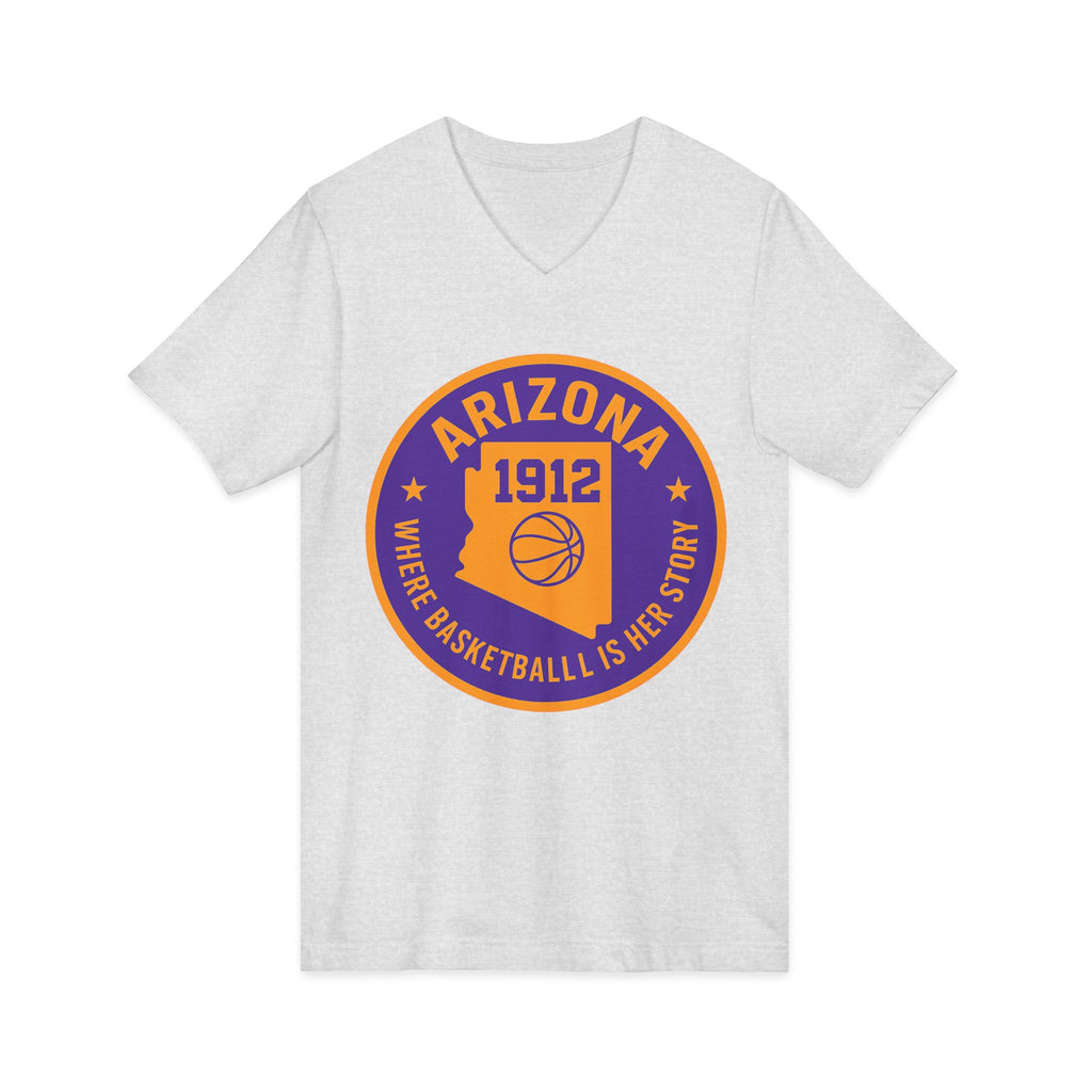 Arizona Basketball Women’s V-Neck Tee -Celebrate Your Love for the Game!
