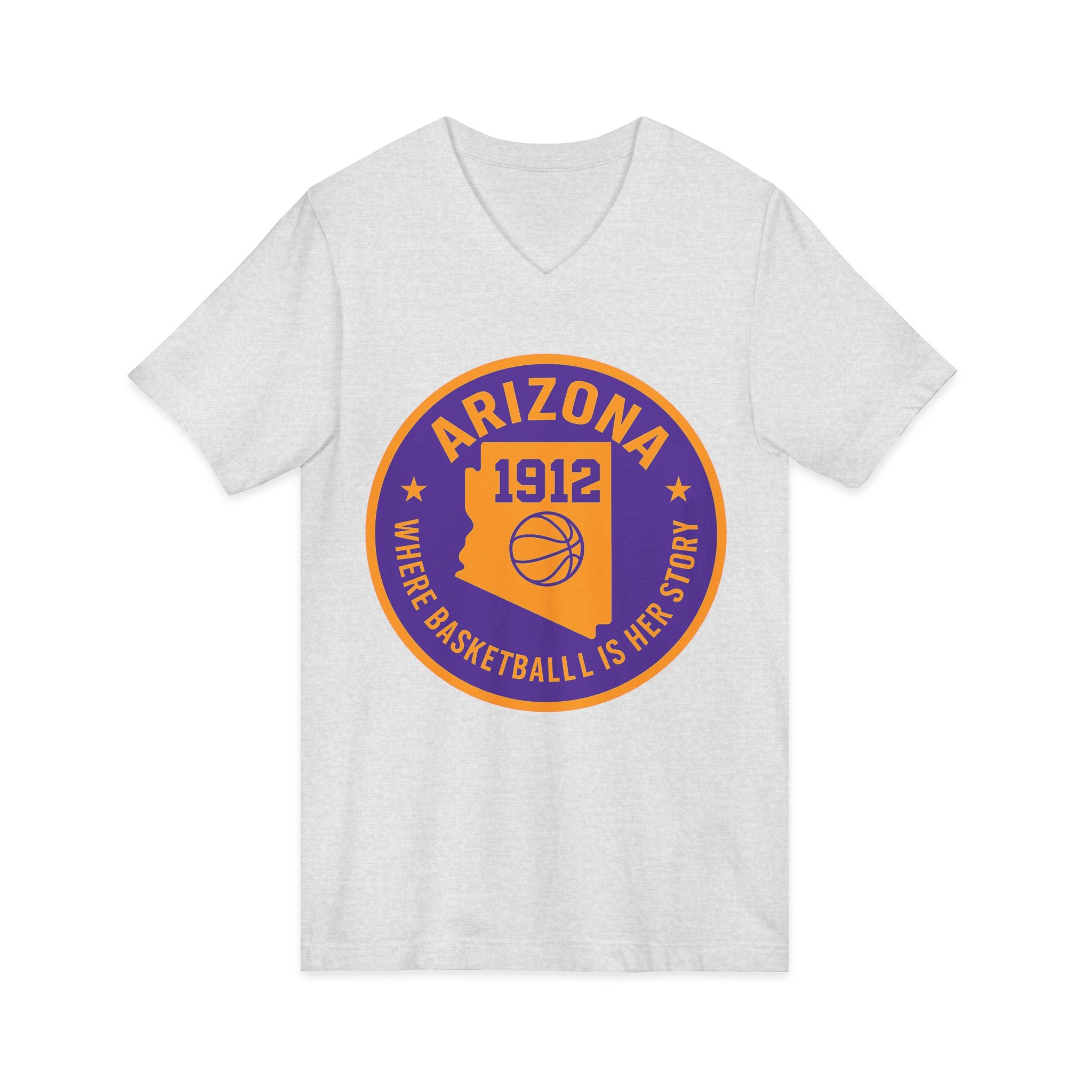 Arizona Basketball Women’s V-Neck Tee -Celebrate Your Love for the Game!