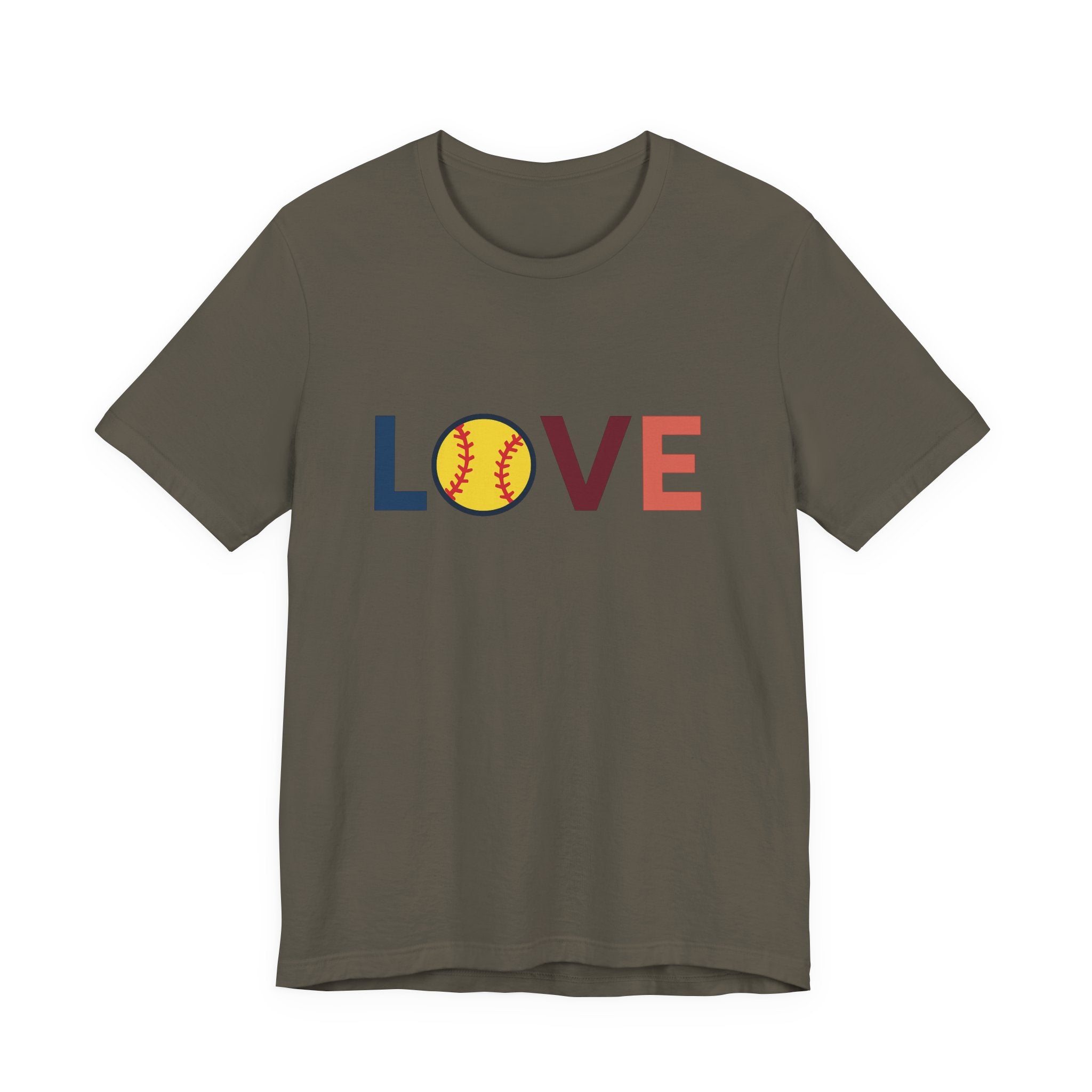 Softball Love Tee, Unisex T-Shirt, Gift for Sports Lovers