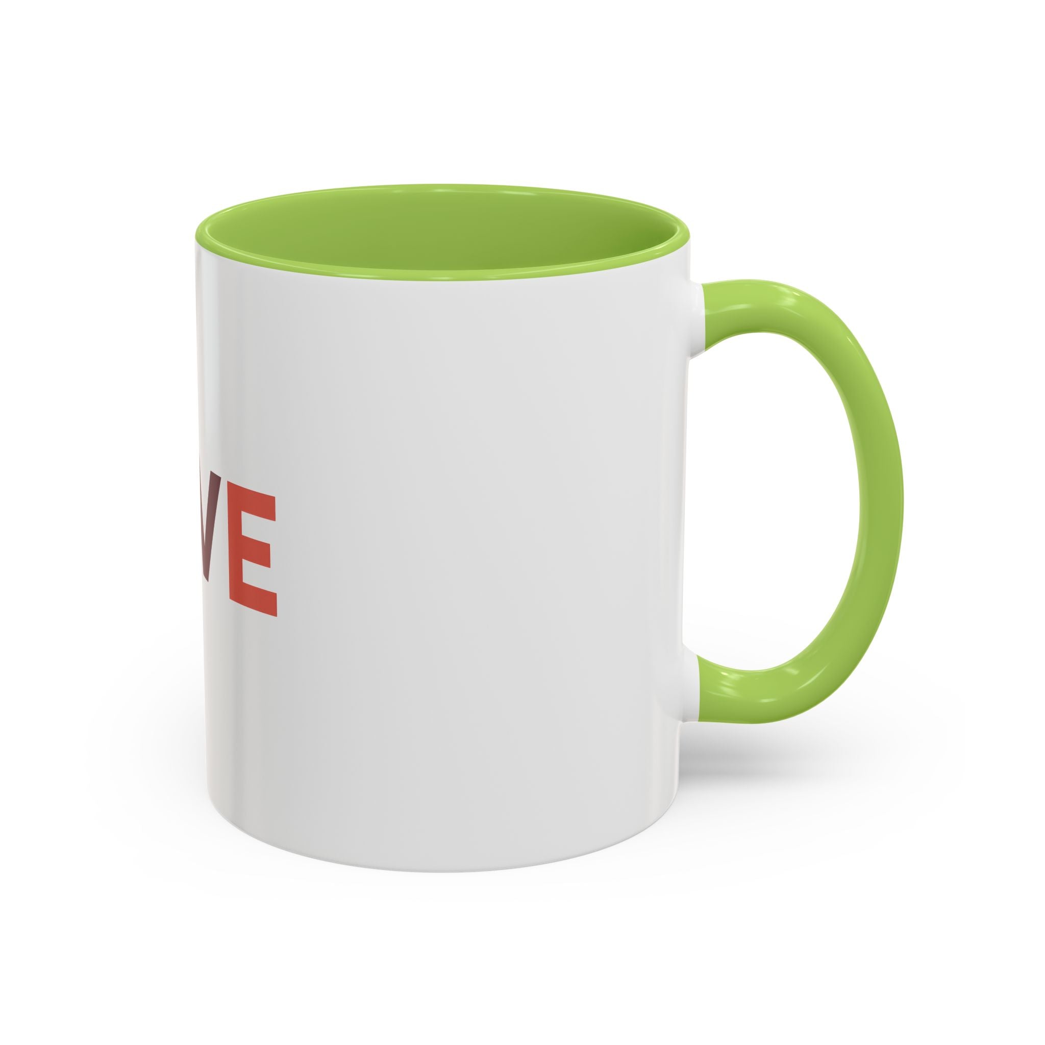 Love Baseball Accent Coffee Mug