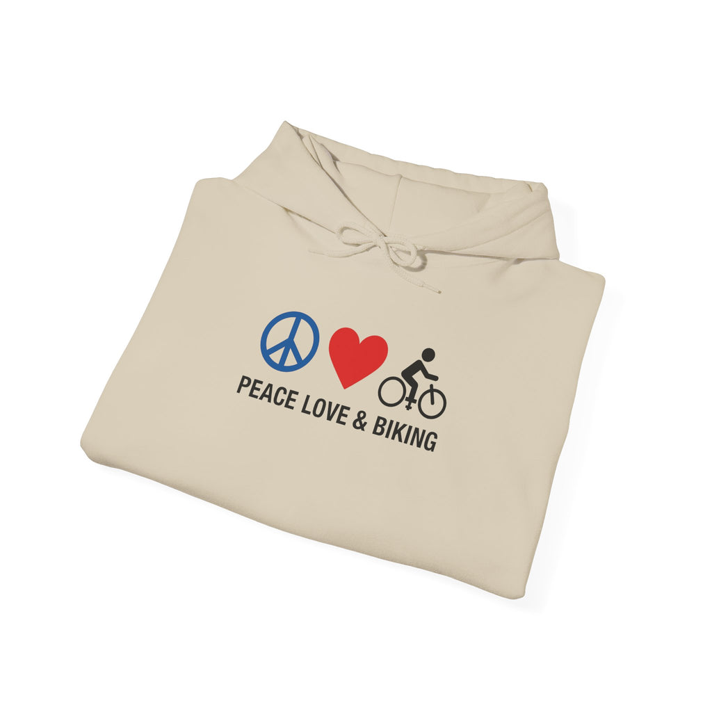 Peace Love & Biking Hoodie