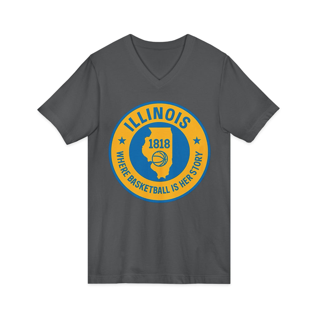 Illinois Basketball Heritage V-Neck Tee