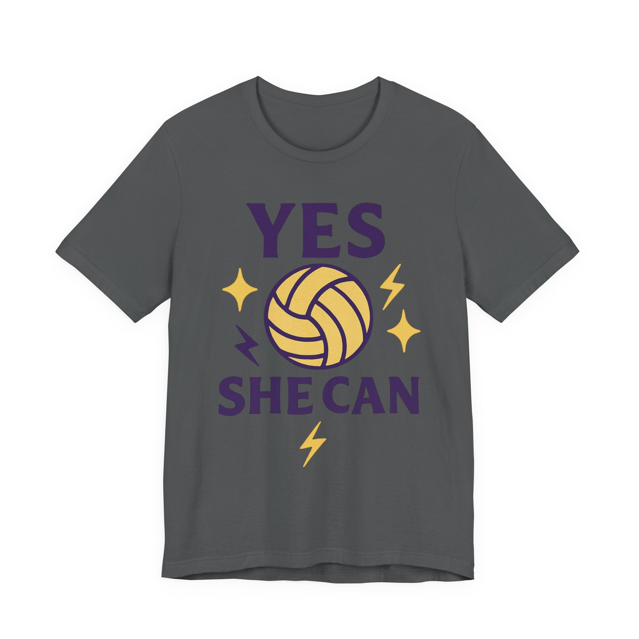 Yes, She Can Volleyball Unisex Tee