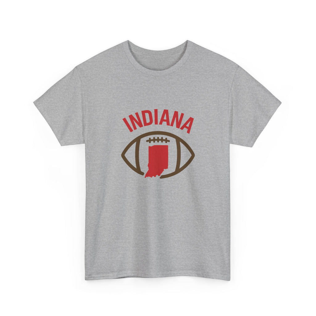 Indiana Football T-Shirt — State Map & Football Graphic Tee