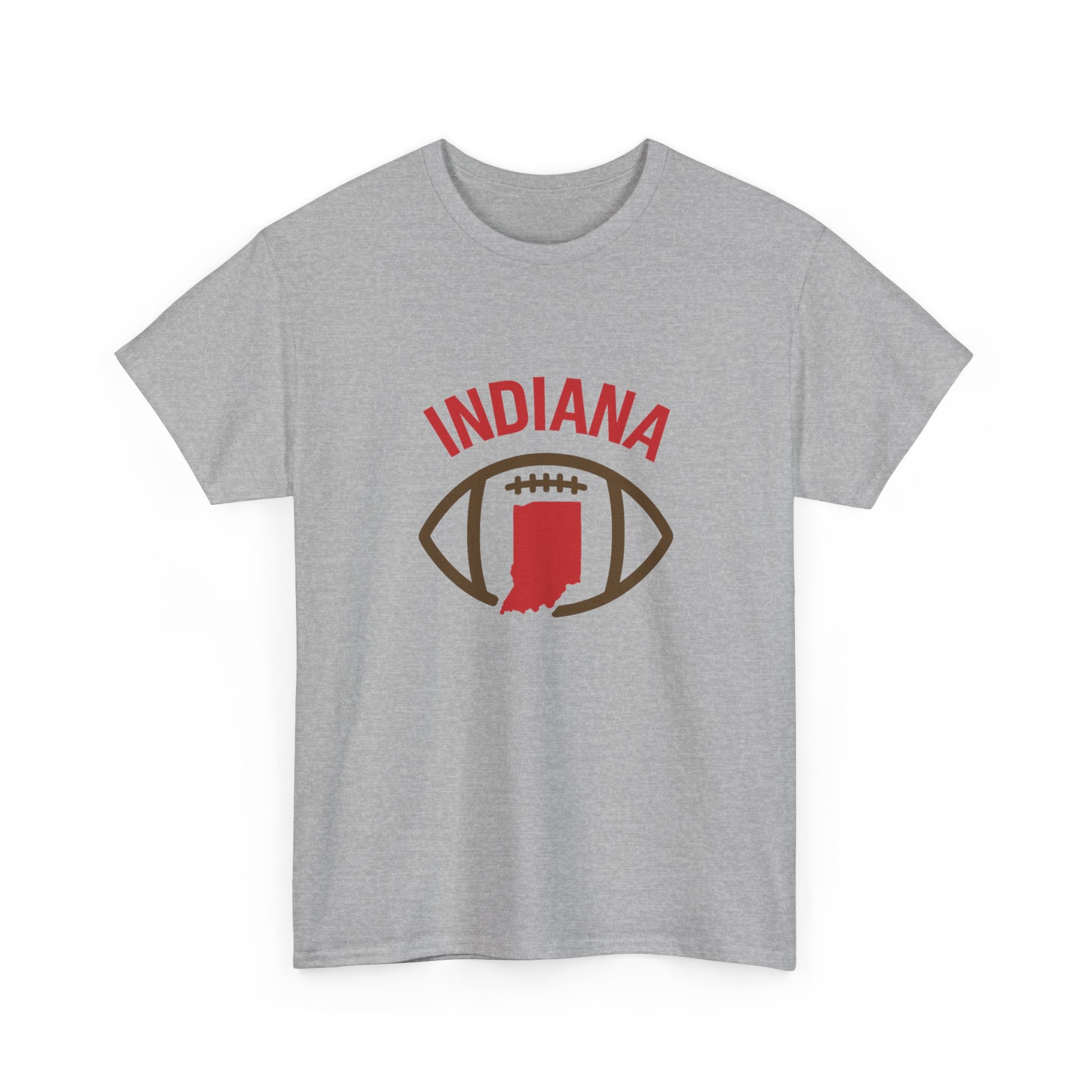 Indiana Football T-Shirt — State Map & Football Graphic Tee