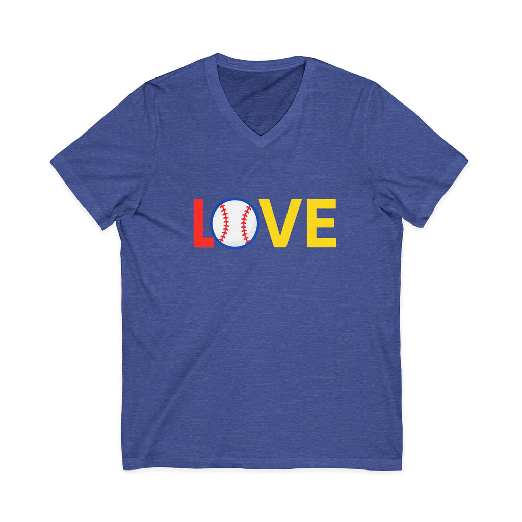 Baseball Love V-Neck Tee for Sports Fans