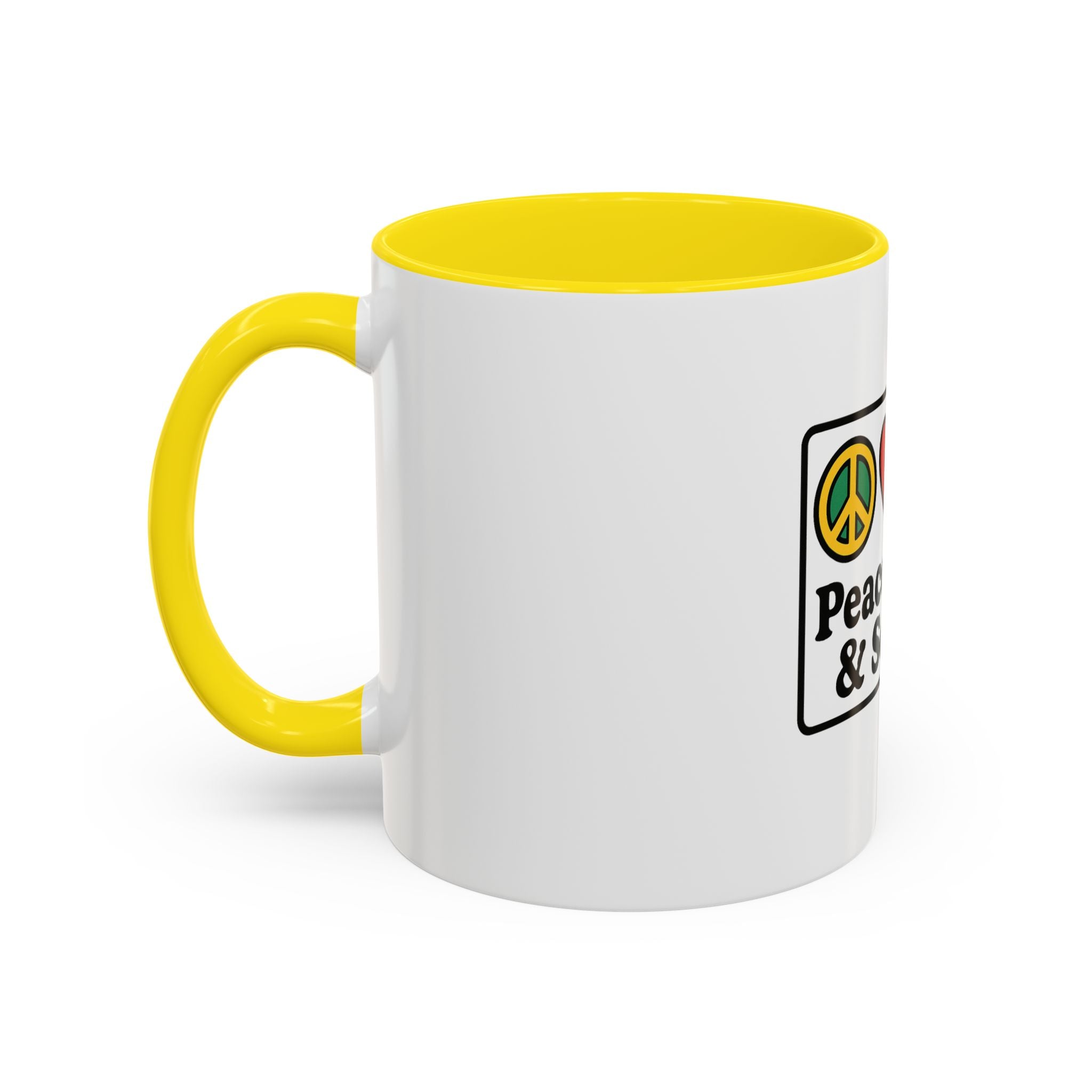 Peace Love & Soccer Coffee Mug - Fun Soccer Gift for Fans
