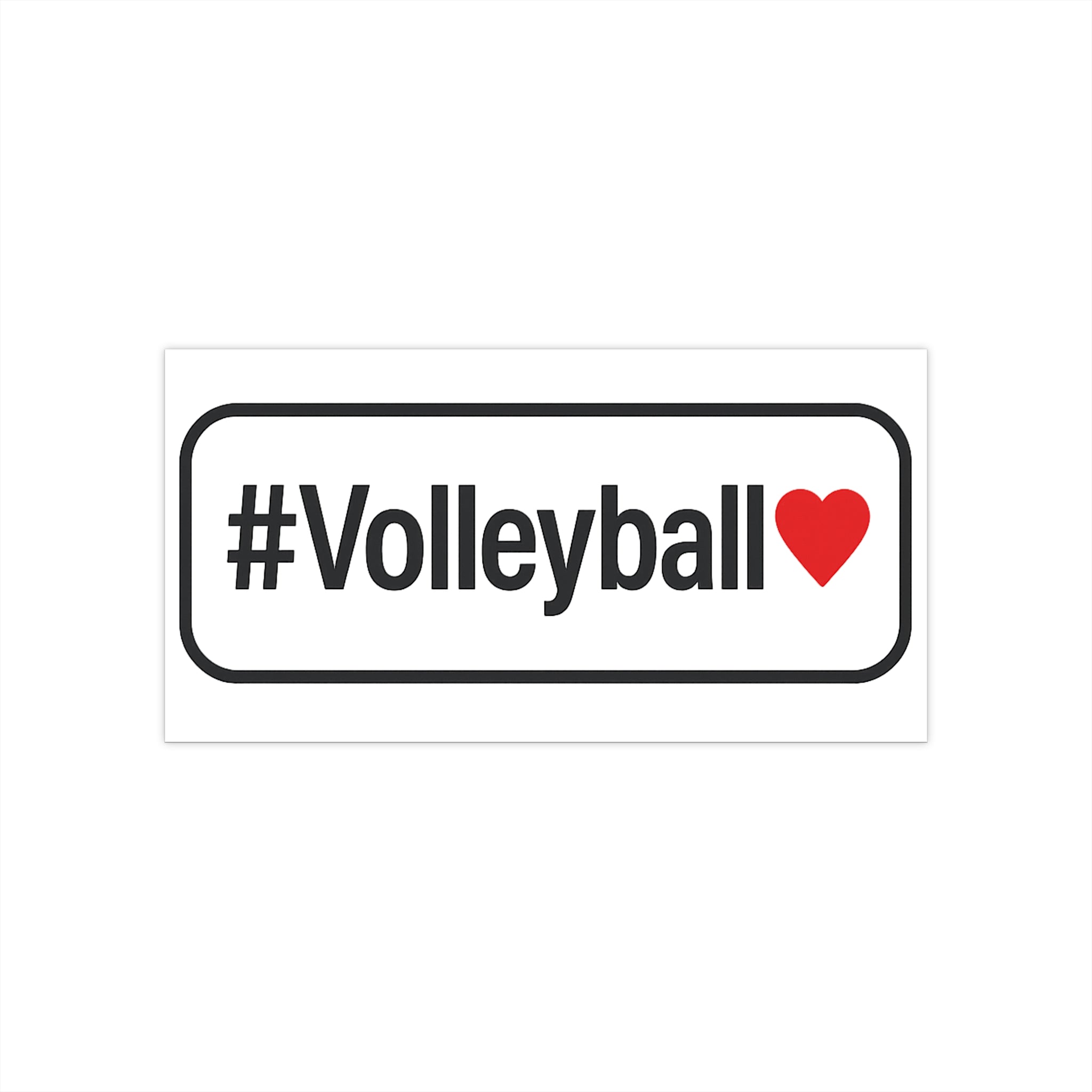 Volleyball Love Bumper Sticker