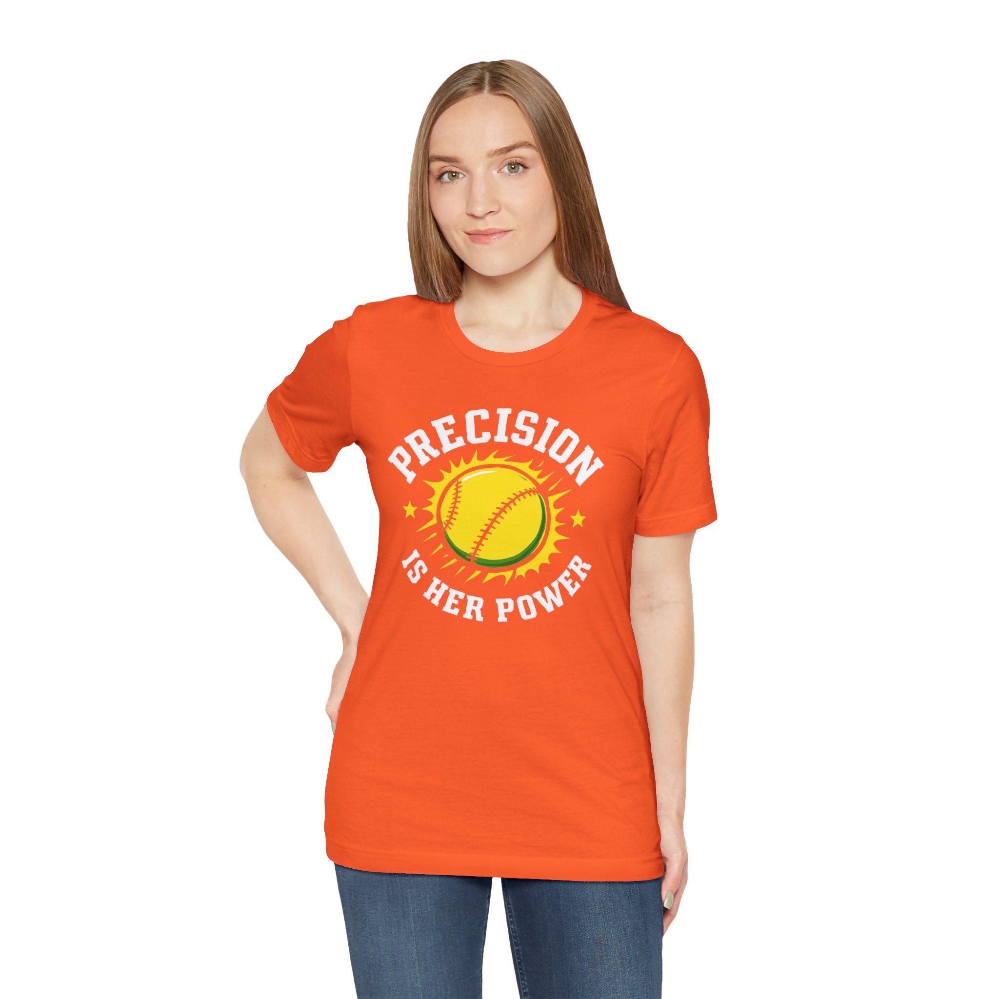 Softball Empowerment Tee - Precision is Her Power