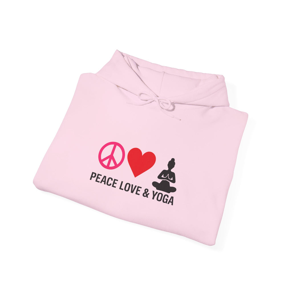 Peace Love & Yoga Hooded Sweatshirt