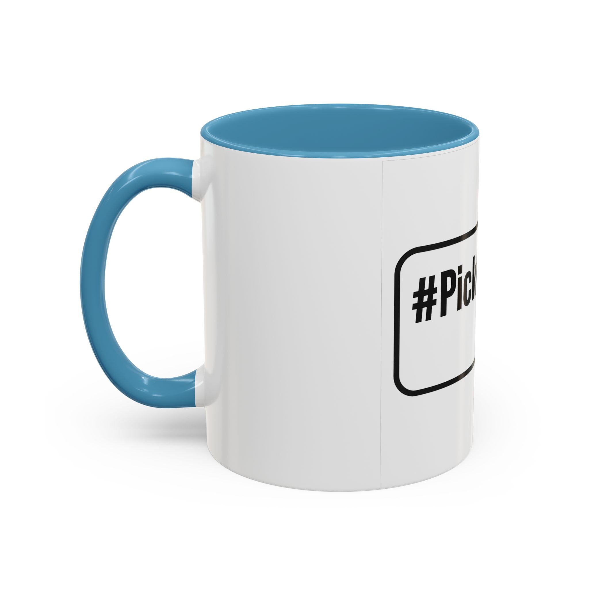 #Pickleball Accent Coffee Mug — Pickleball Paddle & Ball Design (11/15 oz)