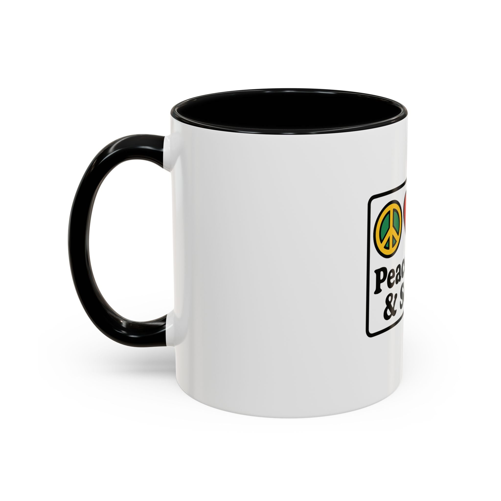 Peace Love & Soccer Coffee Mug - Fun Soccer Gift for Fans