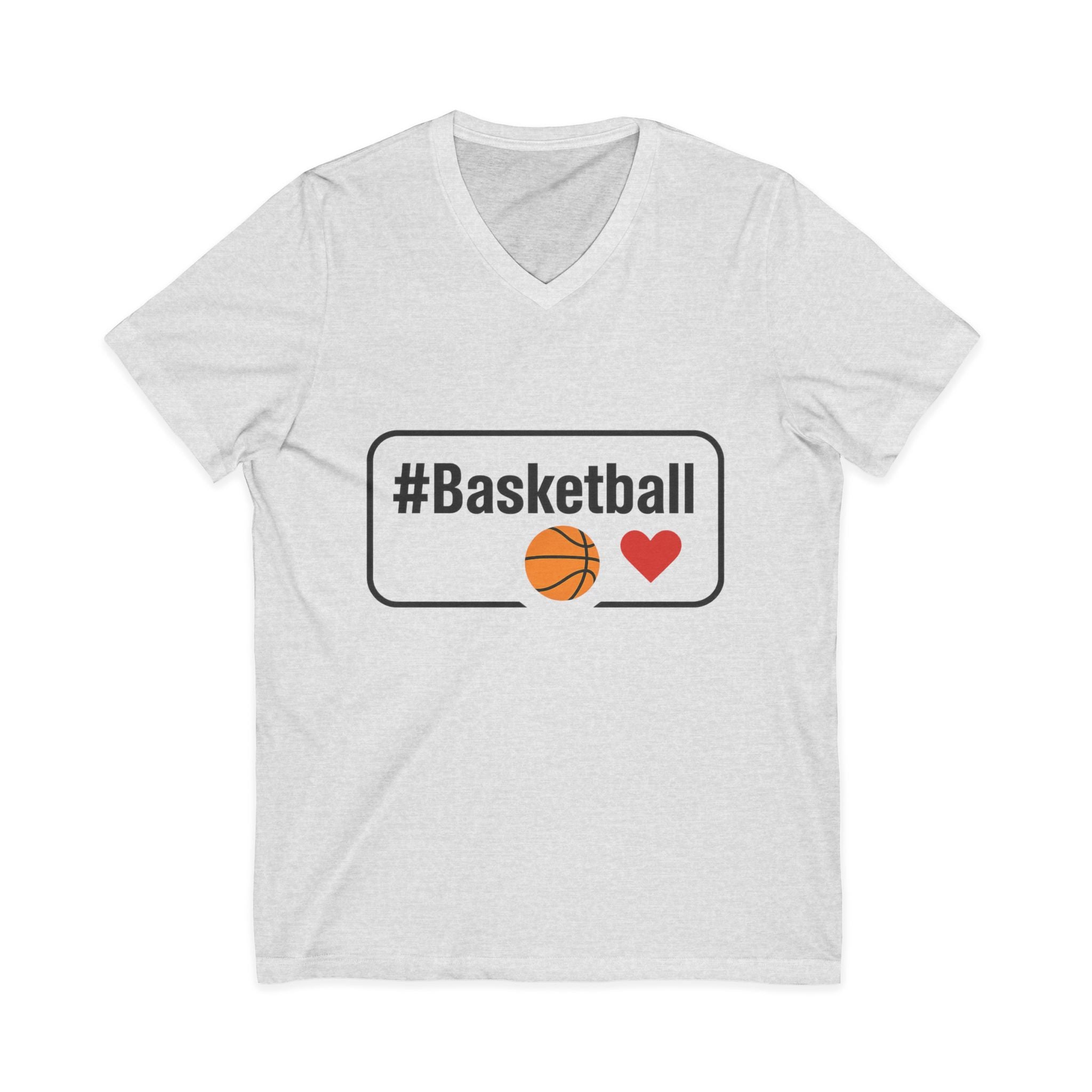 Basketball Love V-Neck Tee
