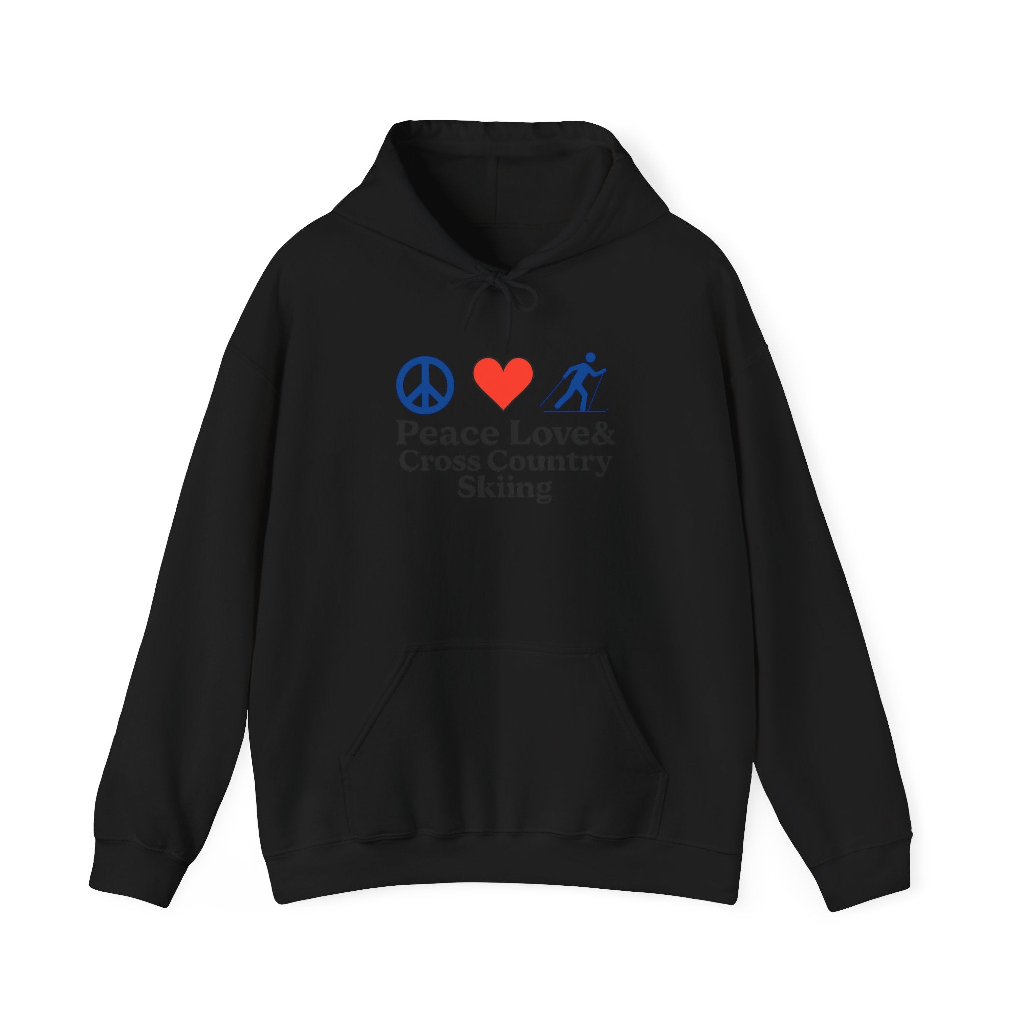 Peace Love & Cross Country Skiing Hoodie
