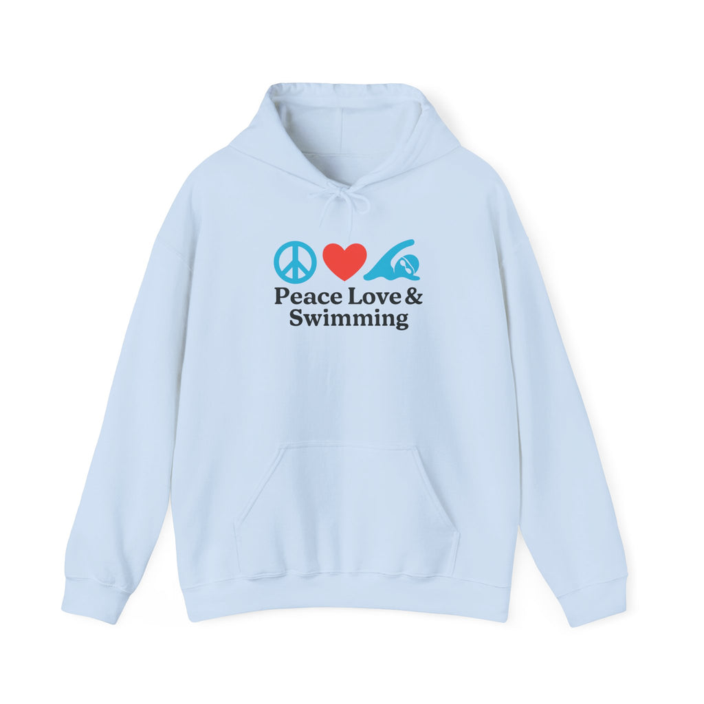 Peace Love & Swimming Hoodie