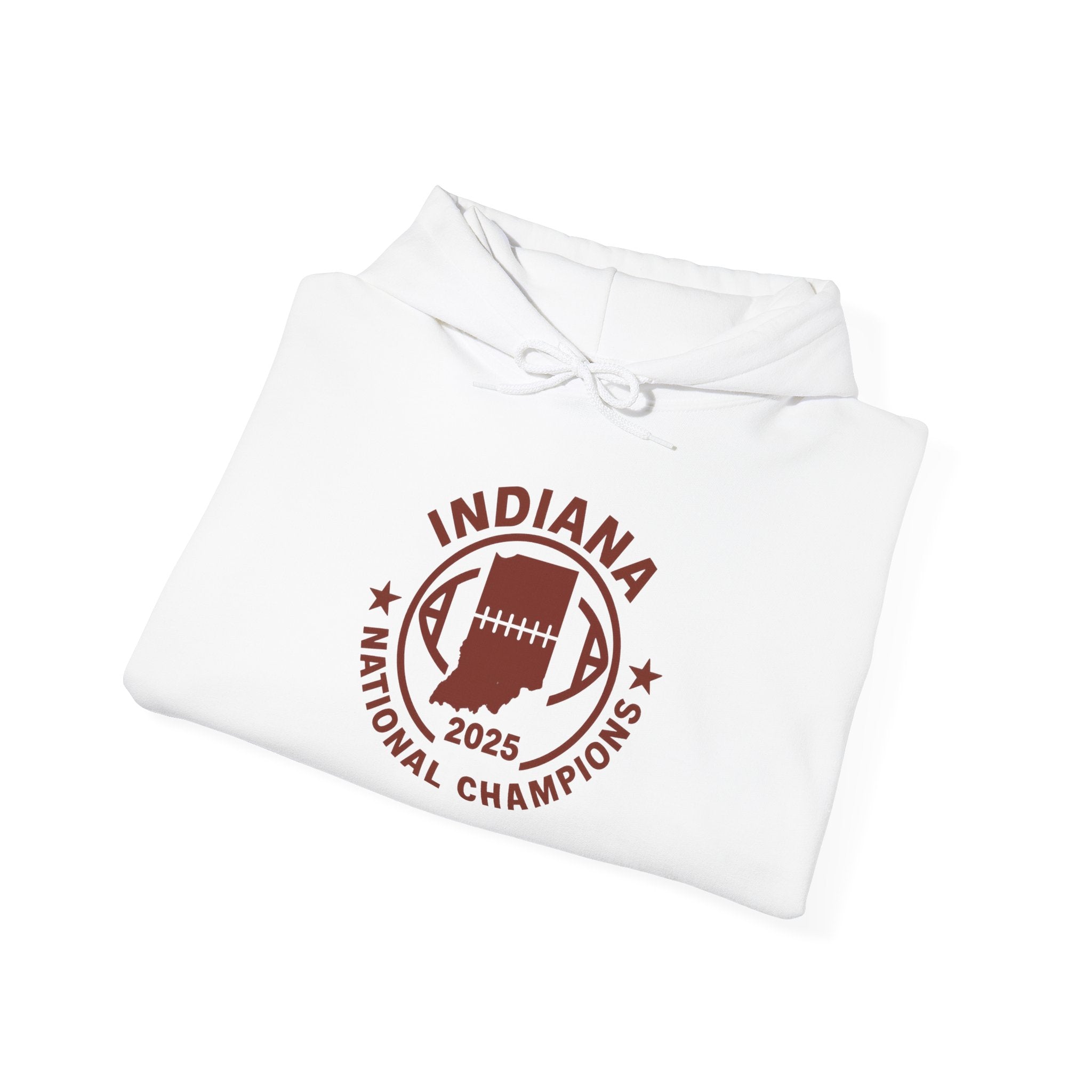 Indiana National Champions 2025 Hoodie — Retro Football Emblem