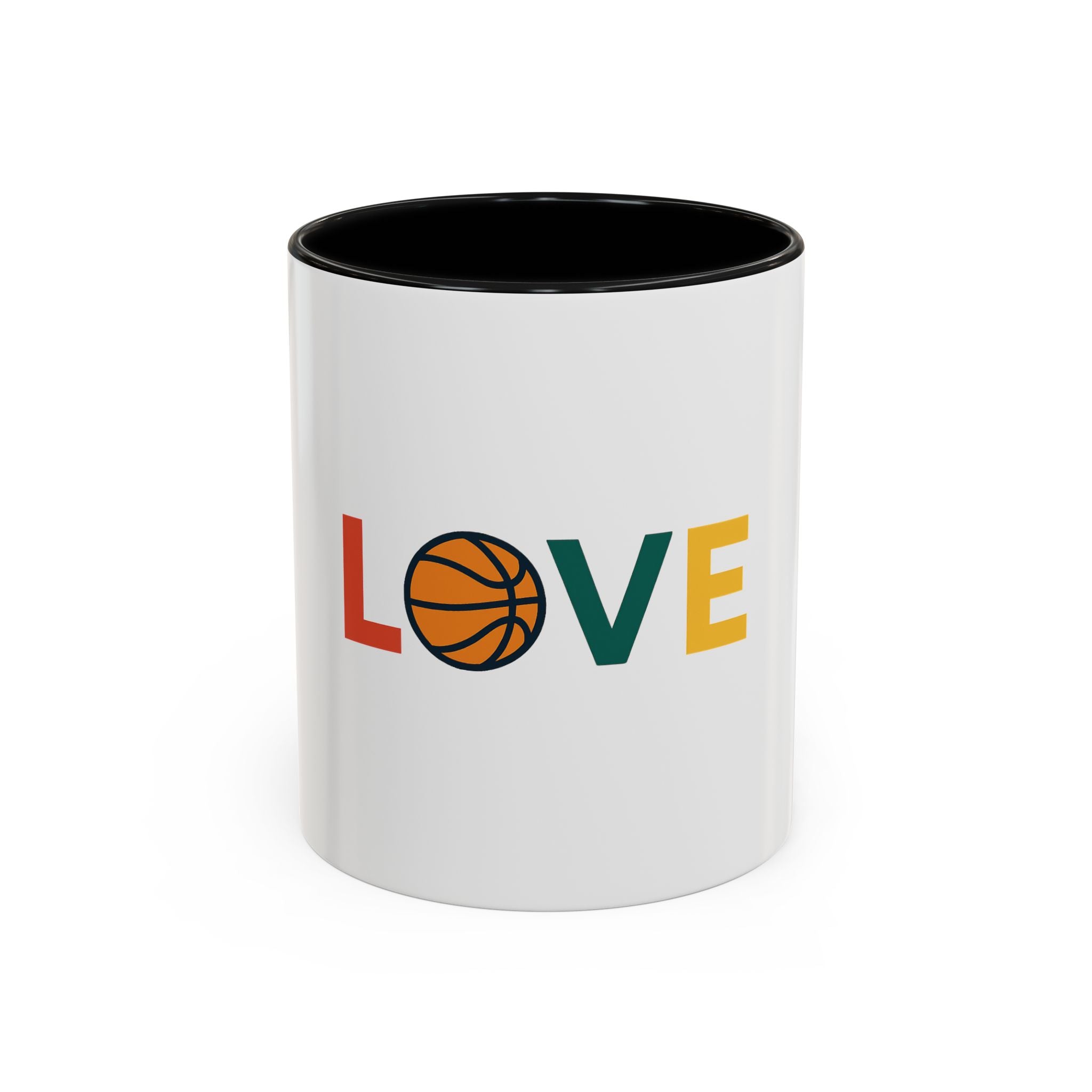 Basketball Love Accent Coffee Mug