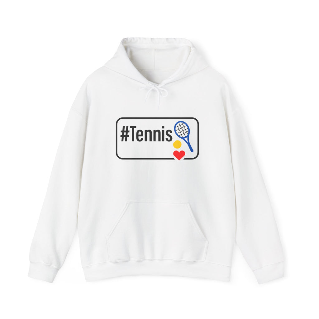 Tennis Lover's Hoodie with #Tennis Design