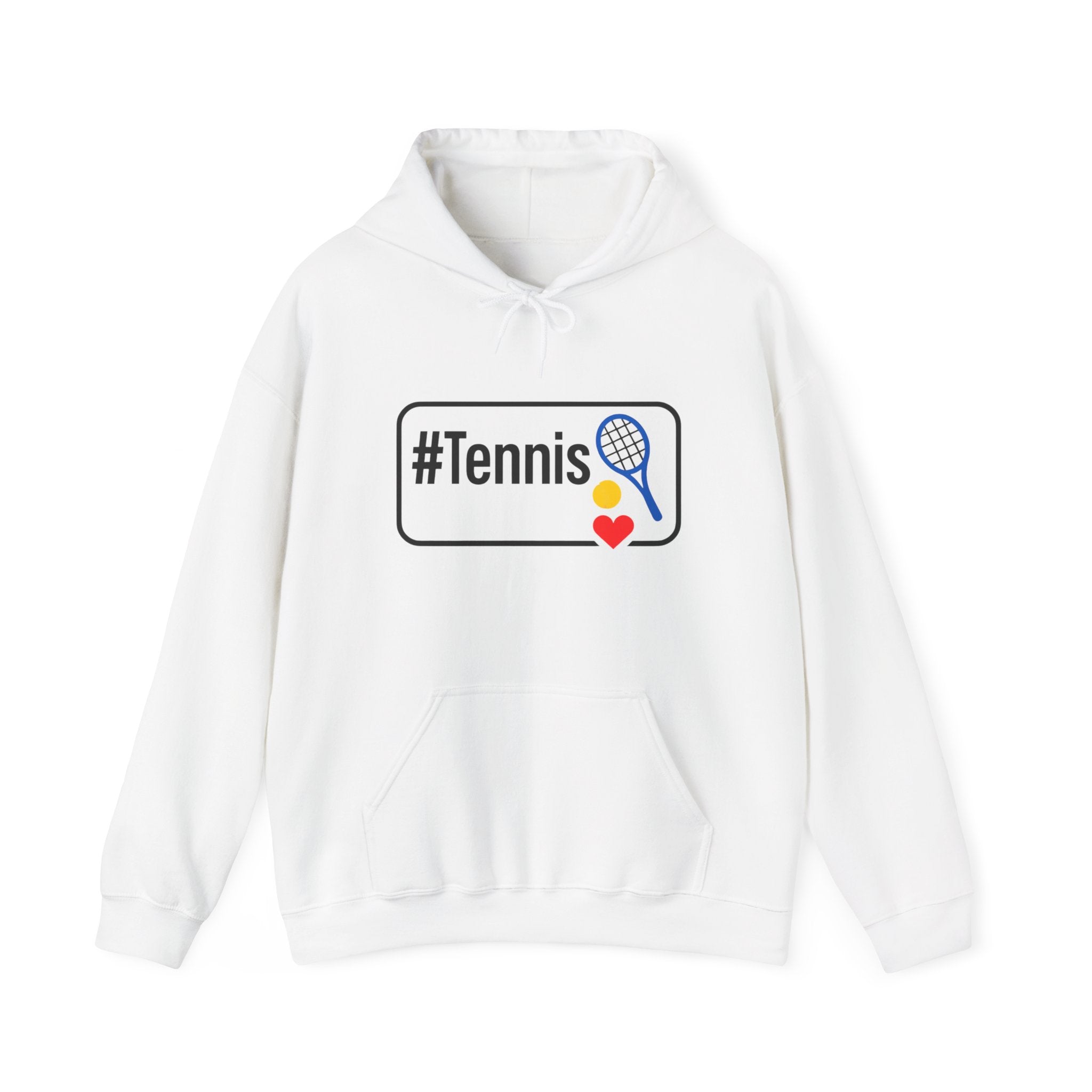 Tennis Lover's Hoodie with #Tennis Design