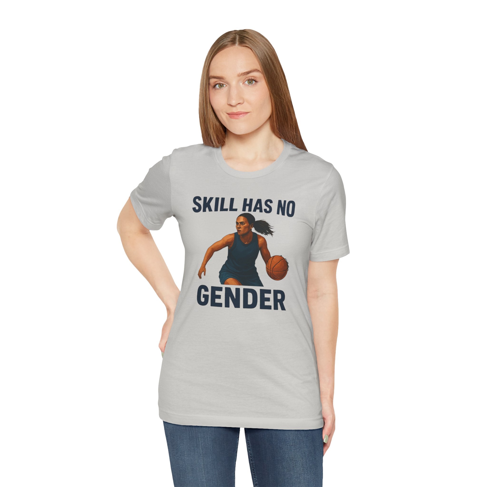 Empowering Basketball Tee - Skill Has No Gender