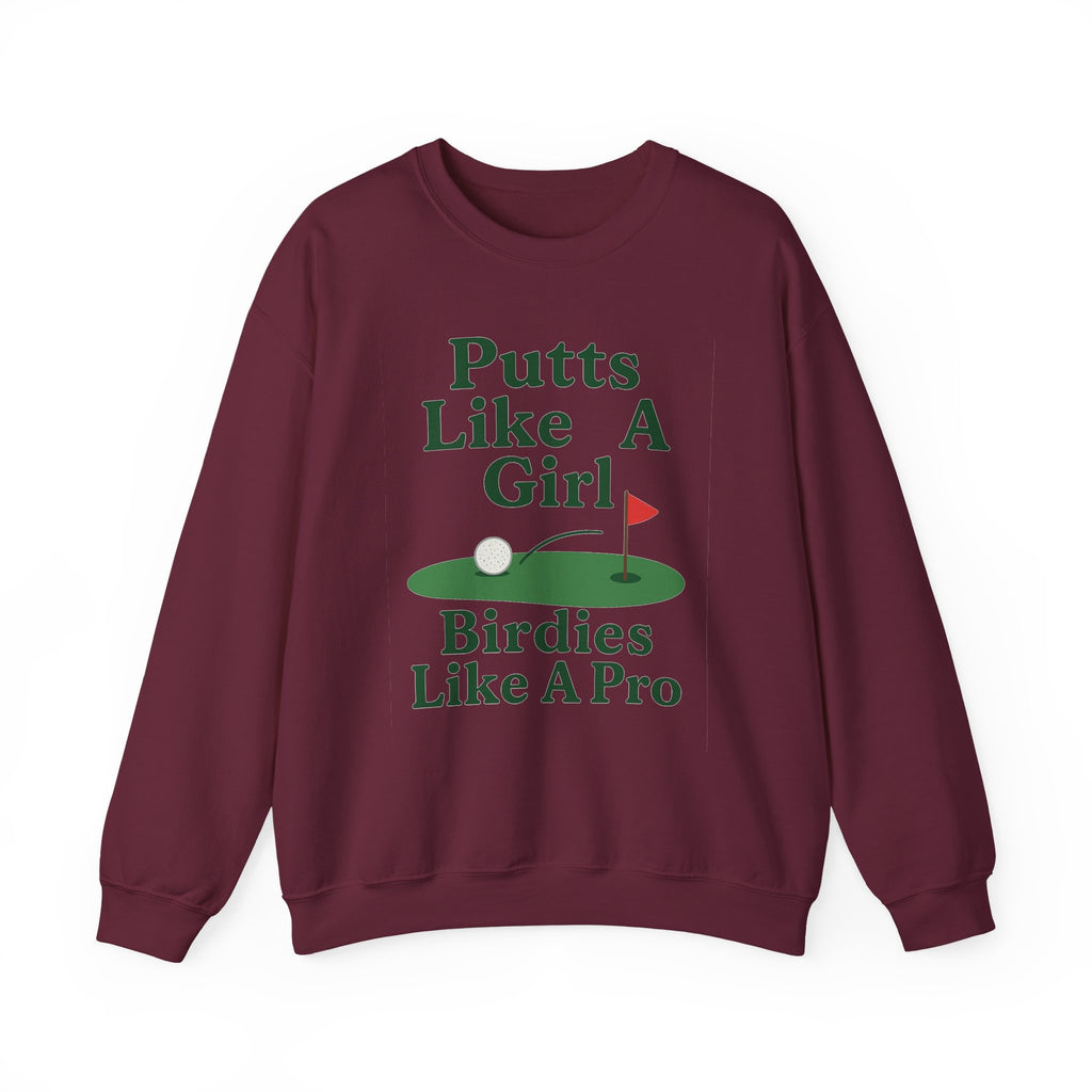 Putts Like A Girl Sweatshirt, Unisex Crewneck