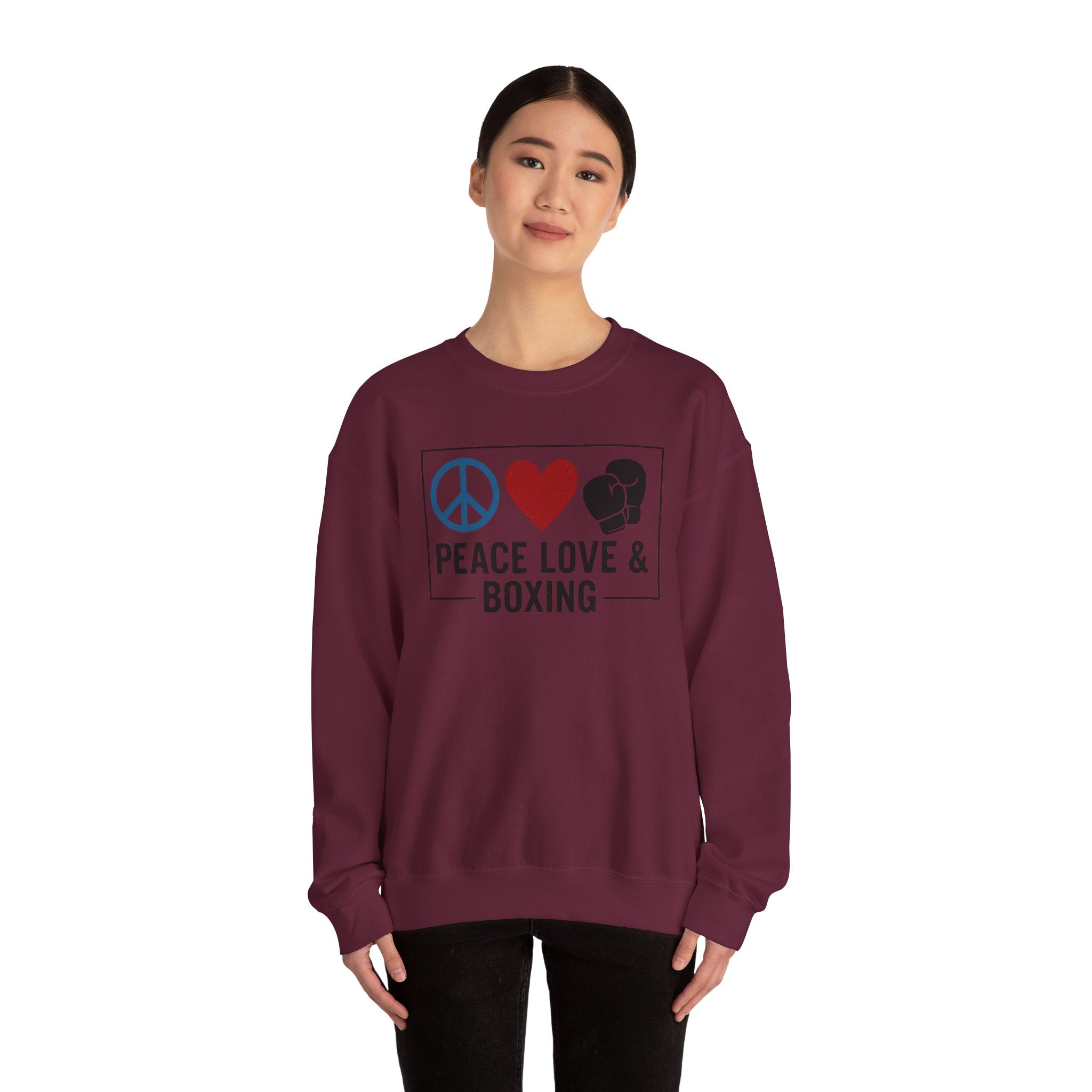 Peace Love Boxing Crewneck Sweatshirt